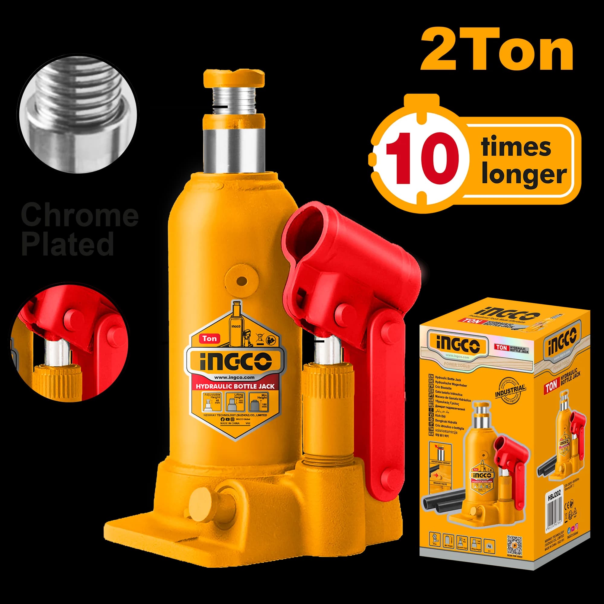 Cric Hidraulic 2T cu Extra Ridicare