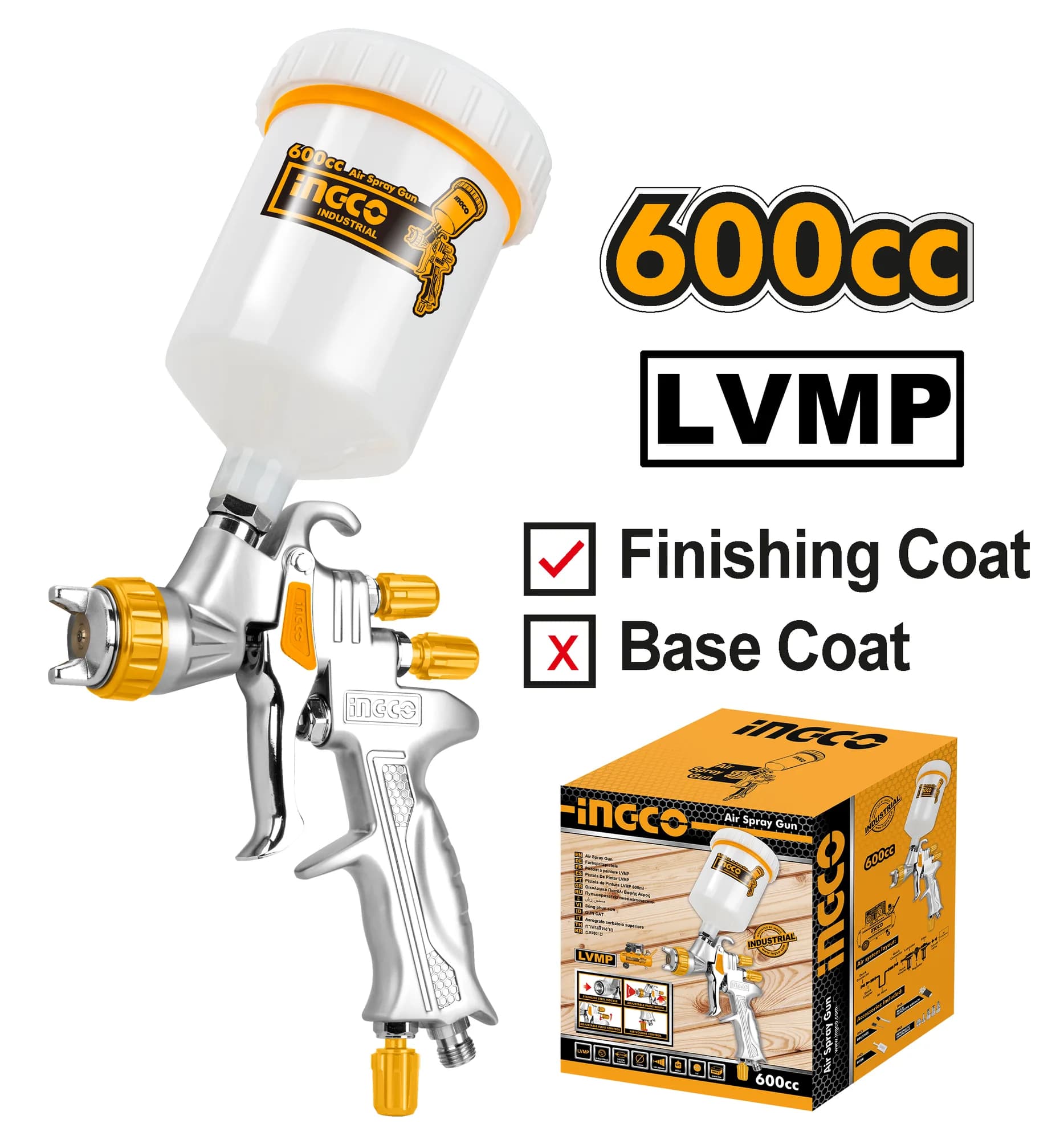 Pistol Vopsit LVMP Vas Plastic Sus