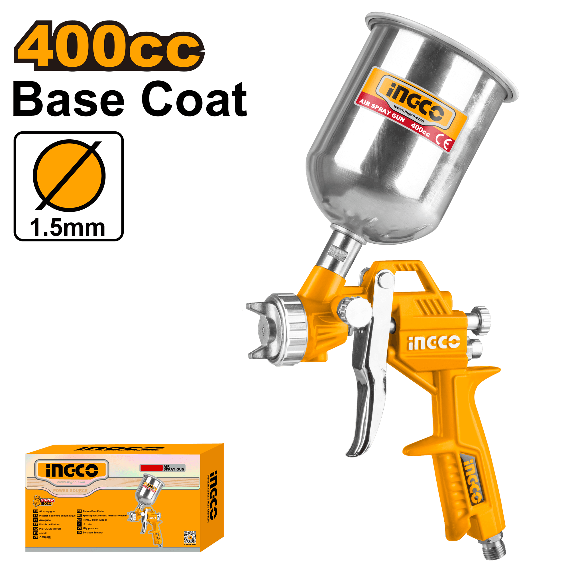 Pistol Vopsit Vas Metal Sus  400cc