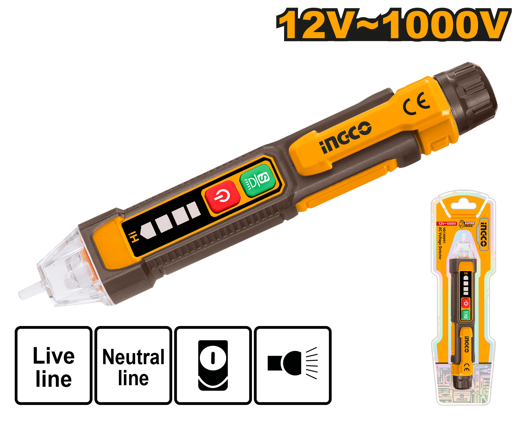 Surubelnita Control Ecran Digital 12-1000V cu Alarma