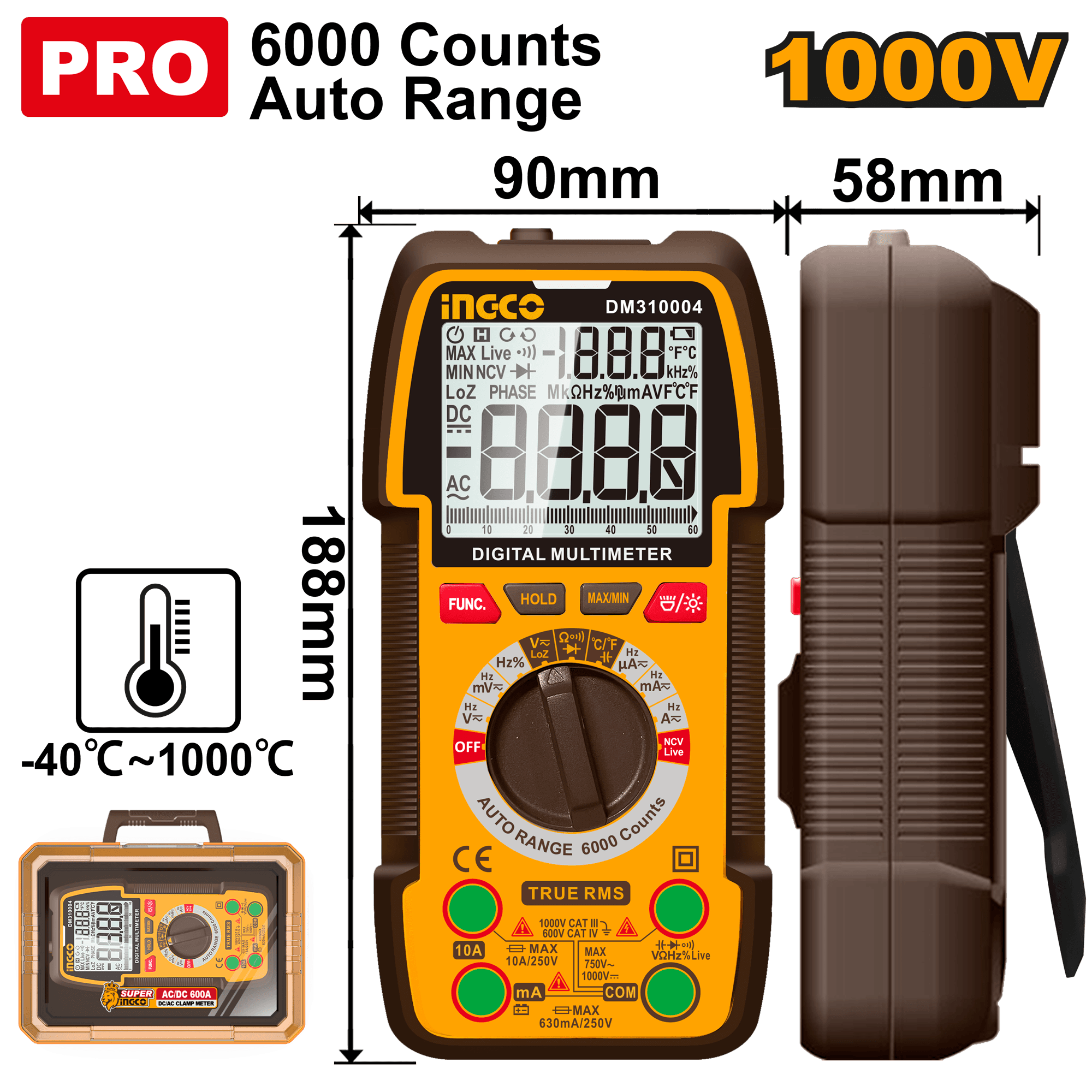 Multimetru Digital 1000V Industrial -40?~1000?