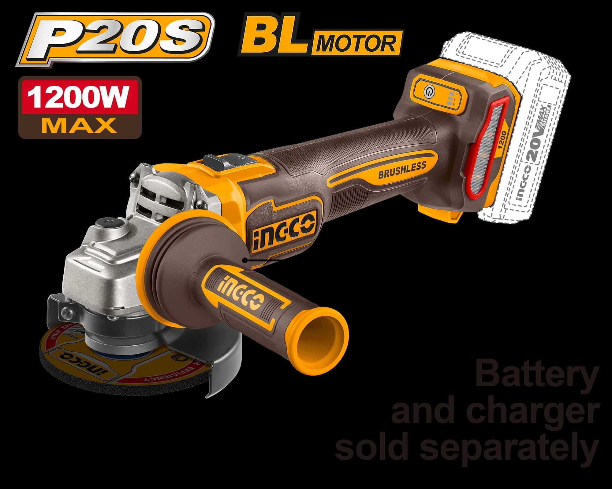 Flex Unghiular 20V 115mm 1200W