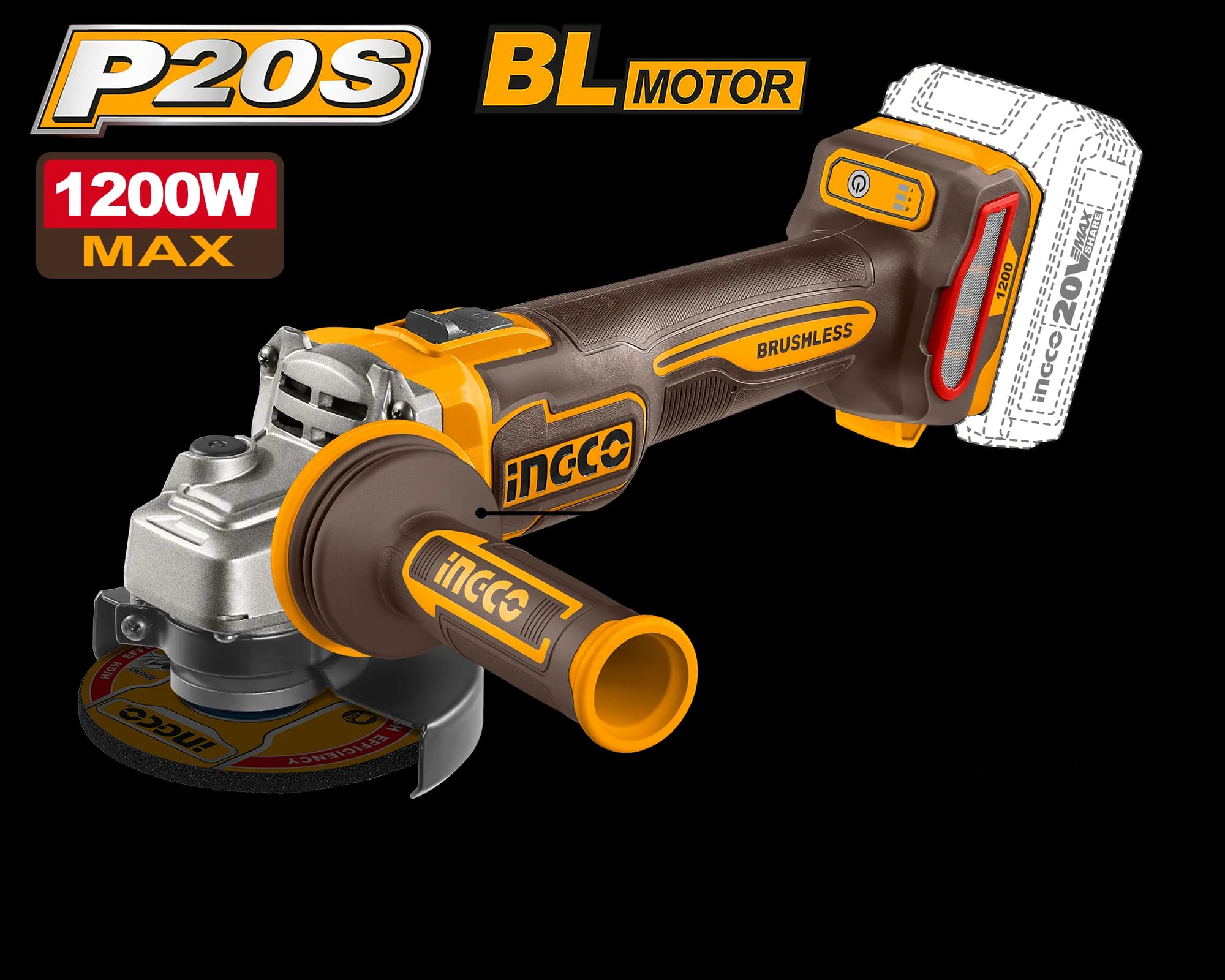 Flex Unghiular BL 20V 125mm