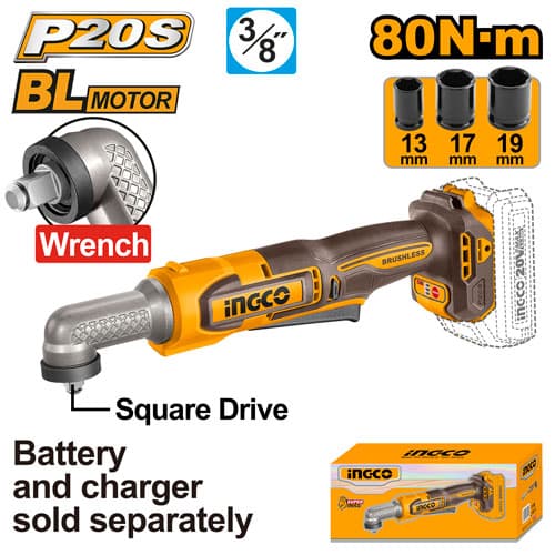 Antrenor cu Clichet 20V 3/8 80Nm