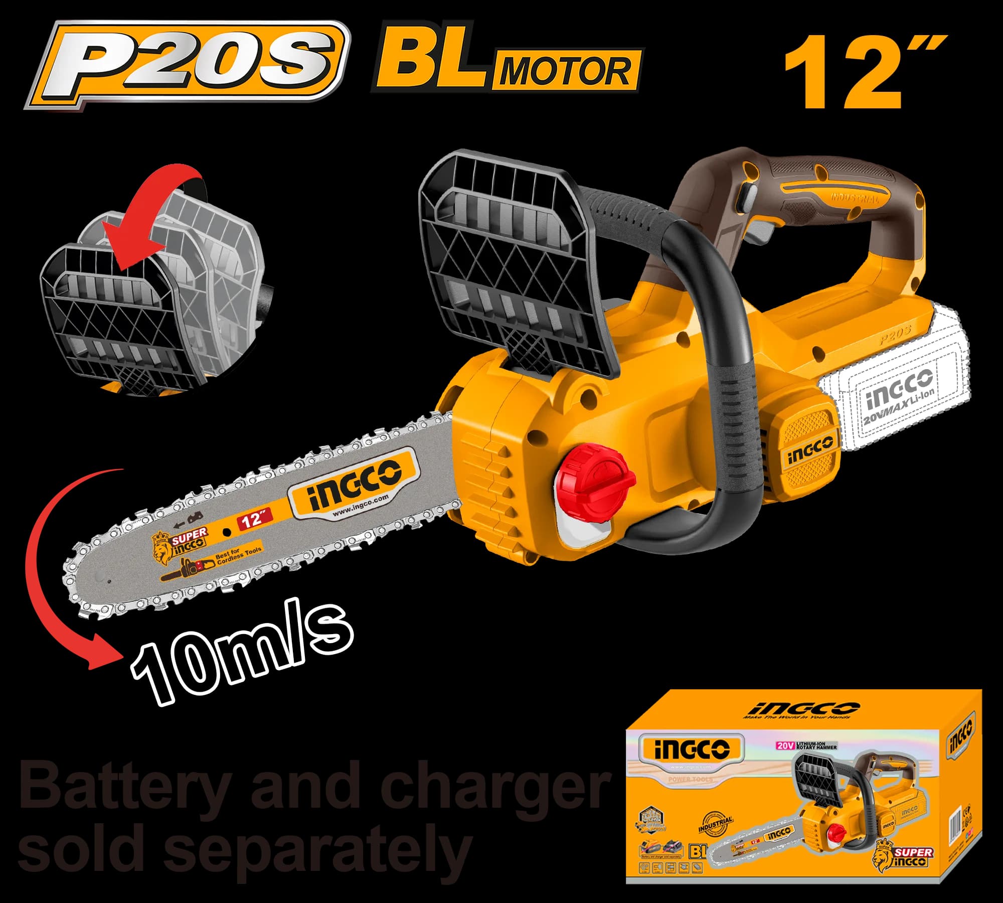 Motofierastrau 20V 12"