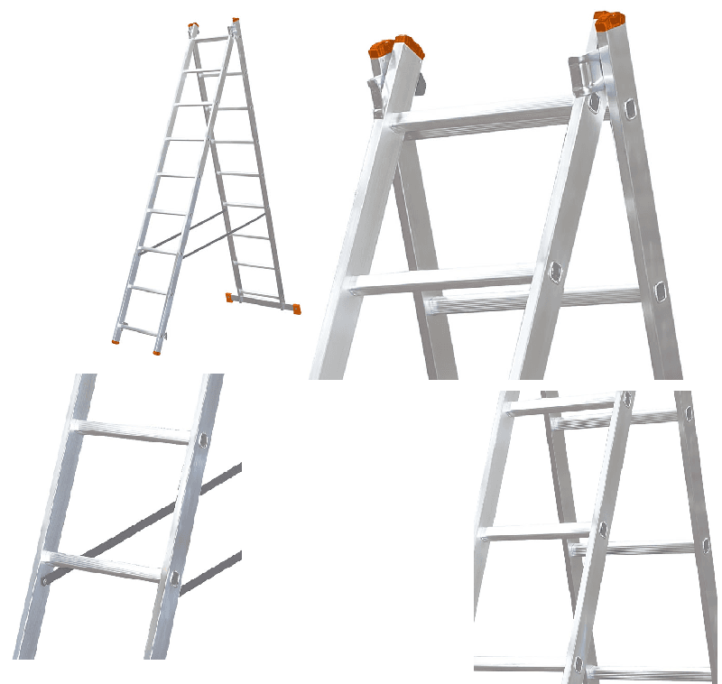 Scara 2x11 2Tronsoane aluminiu extensibila