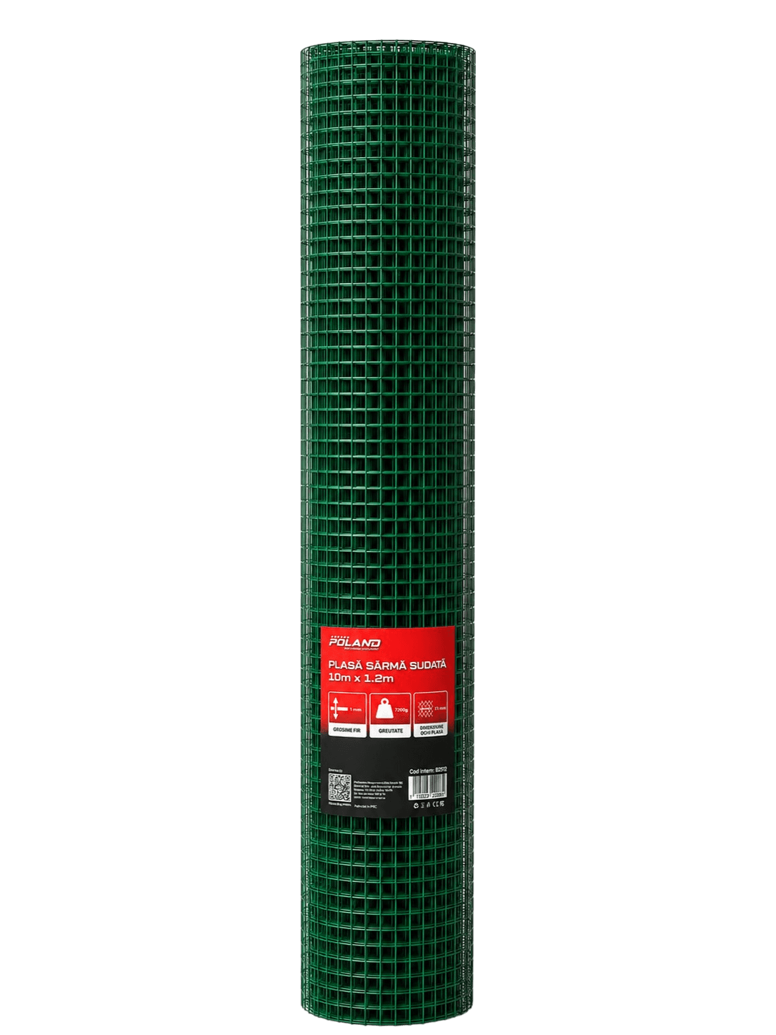 Plasa sarma sudata 10m x 1.2m, ochi 13 mm