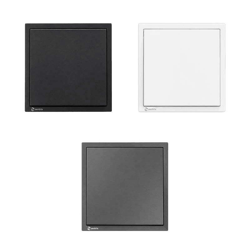 Intrerupator simplu, 1 modul, 16A, 250V, Dimensiune: 80 x 80 mm ALB