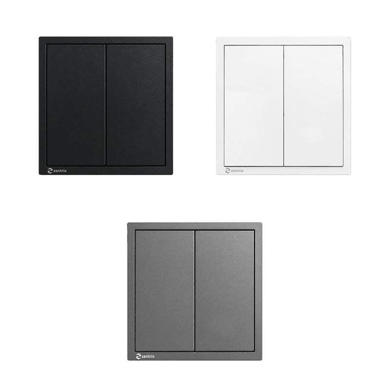 Intrerupator 2 clapete simplu – 16A, 250V, 80 x 80 mm ALB