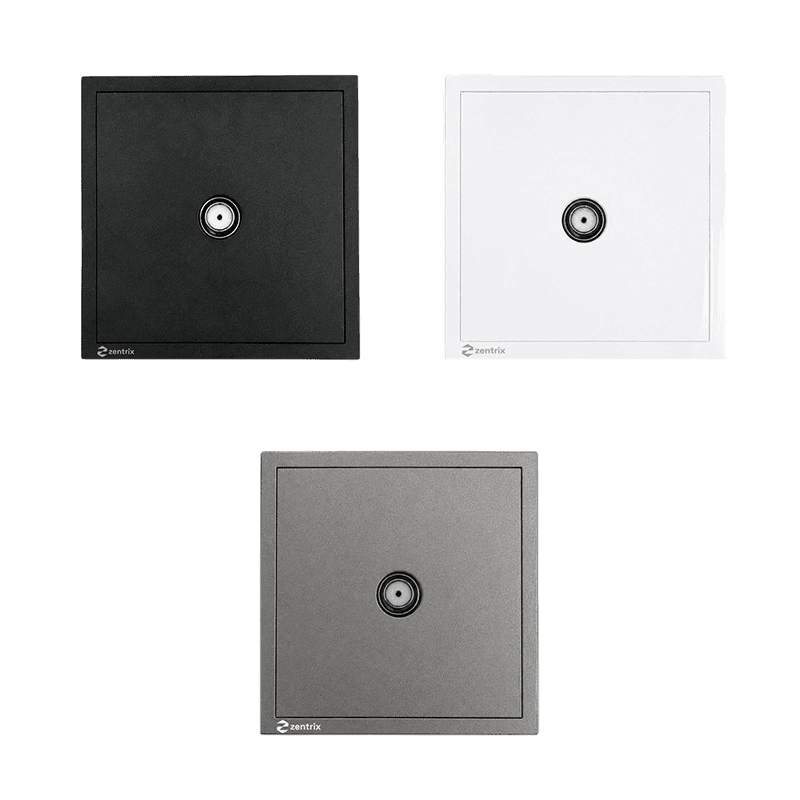 Priza TV / SAT  80 x 80 mm GRI