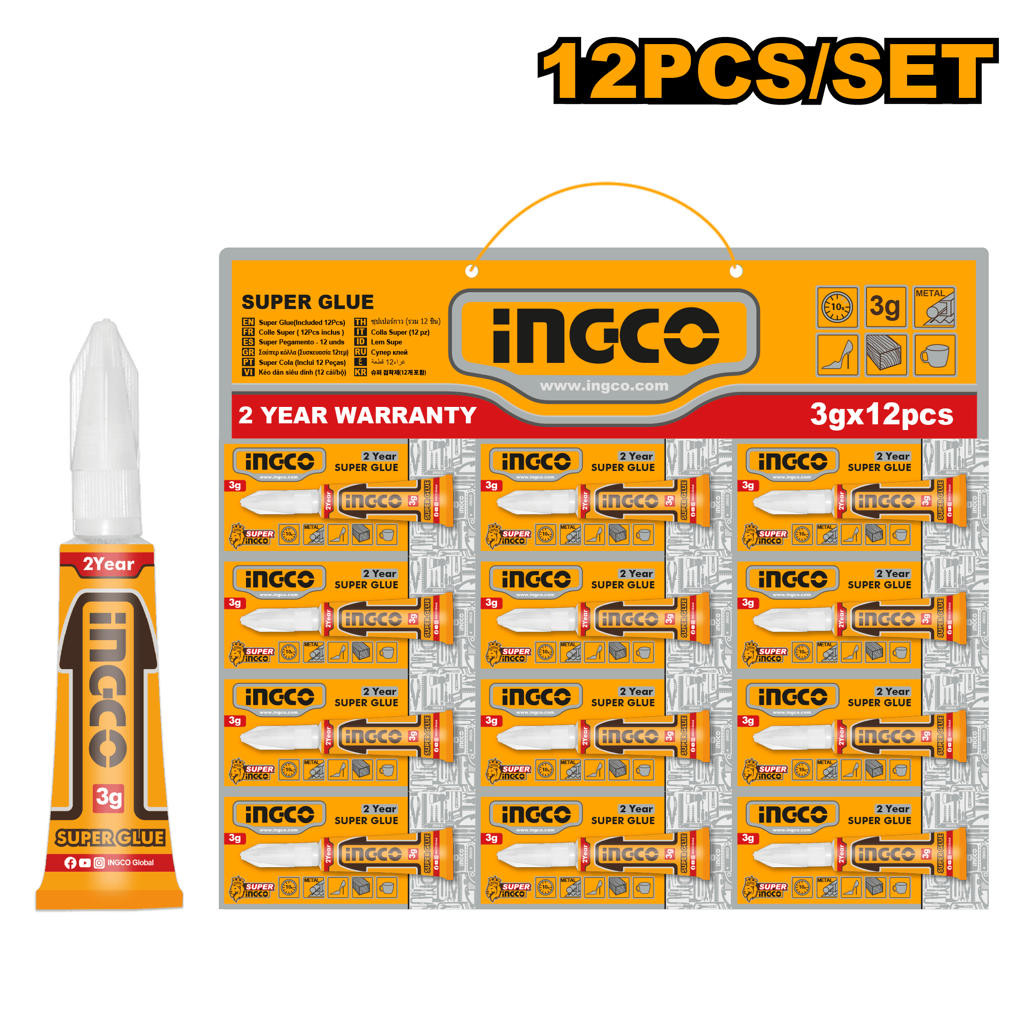 Super Glue Set 12 Buc