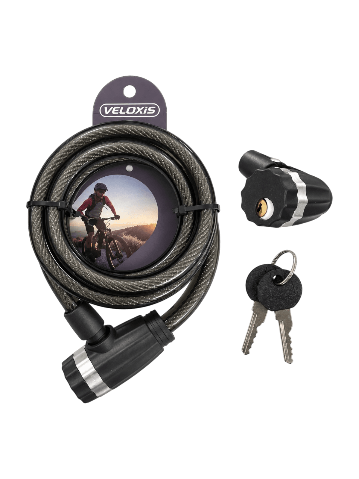 Antifurt Bicicleta Protectie 12mm/1.2m Negru (VX)