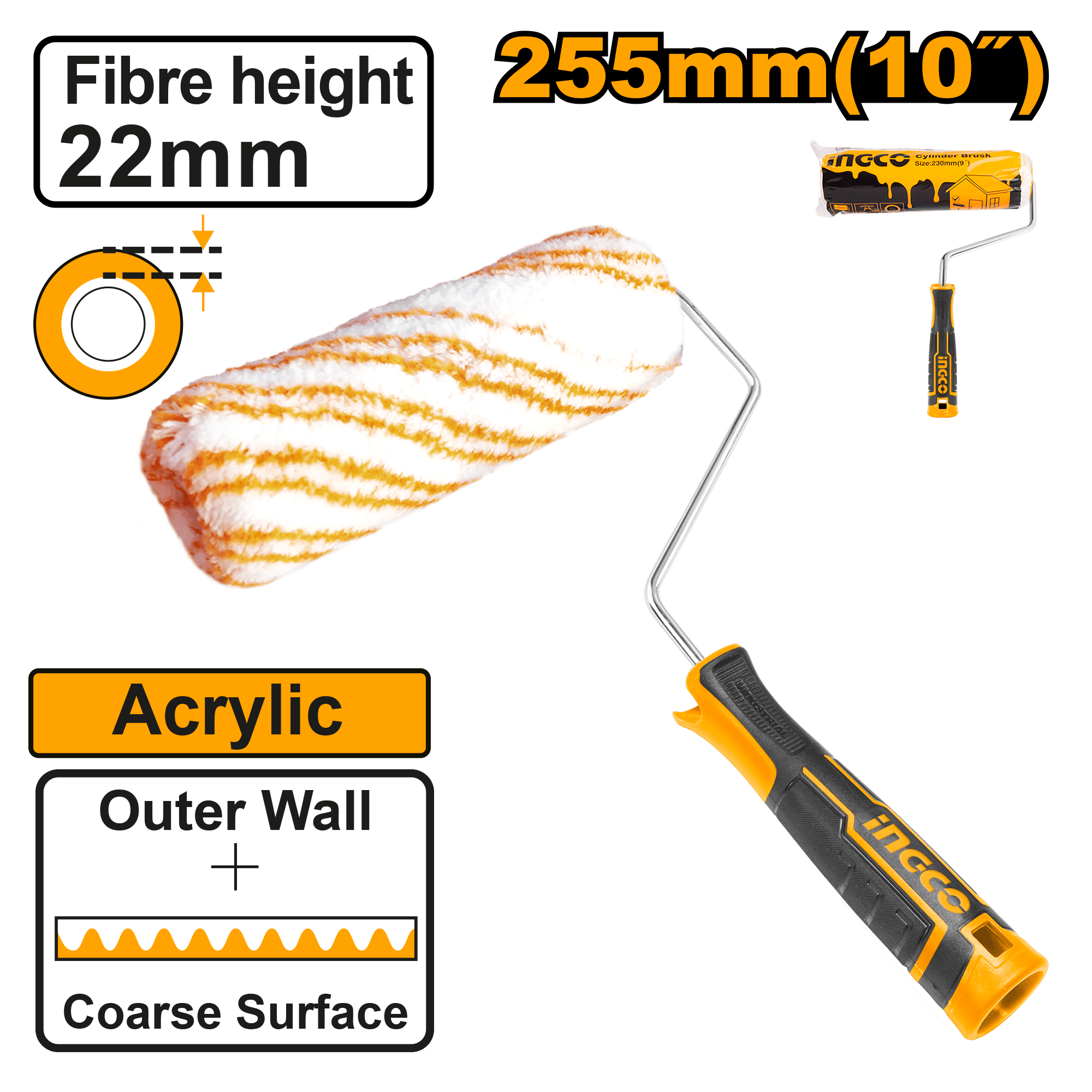 Trafalet 255mm Fibra 22mm Exterior