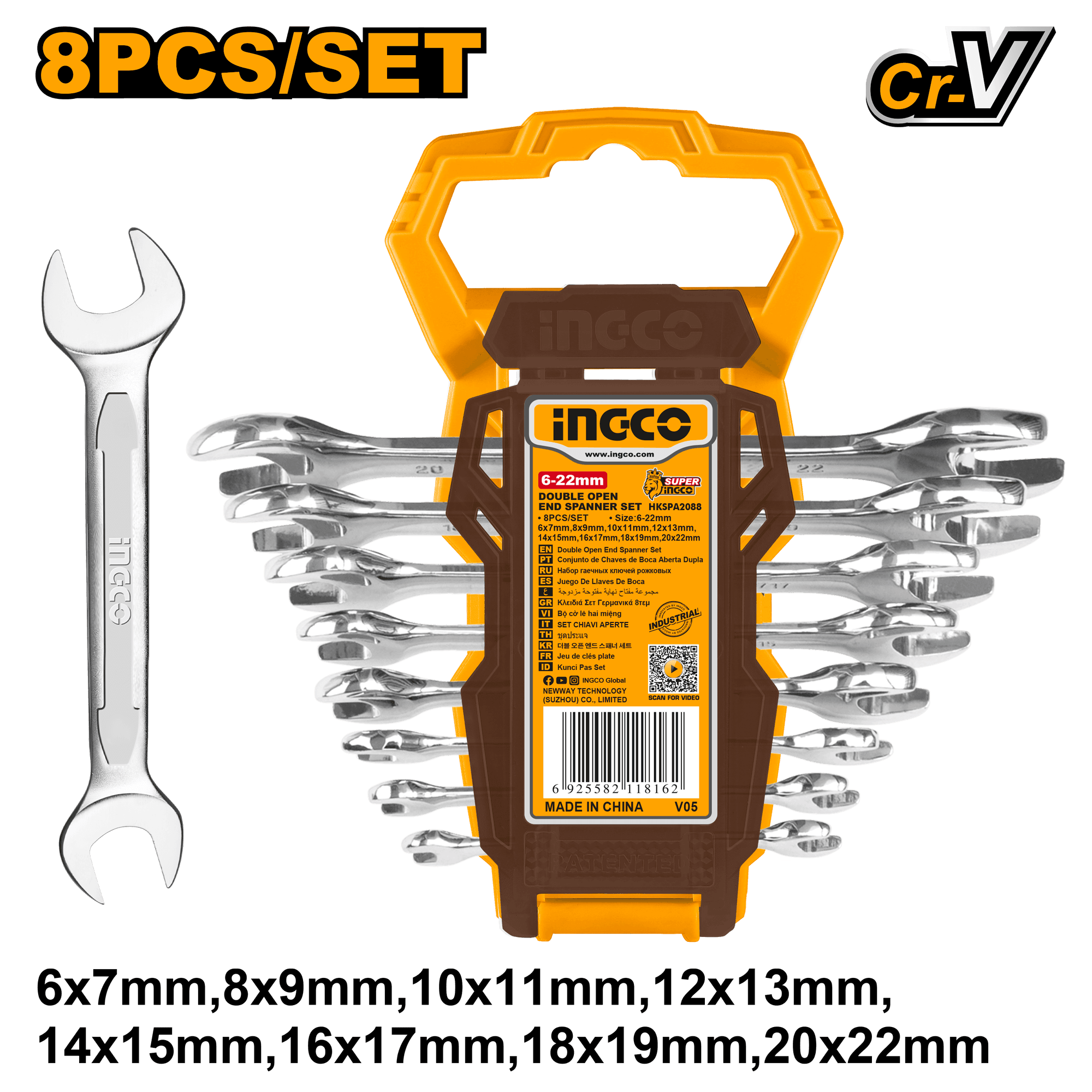 Trusa Chei Fixe 6-22mm 8buc
