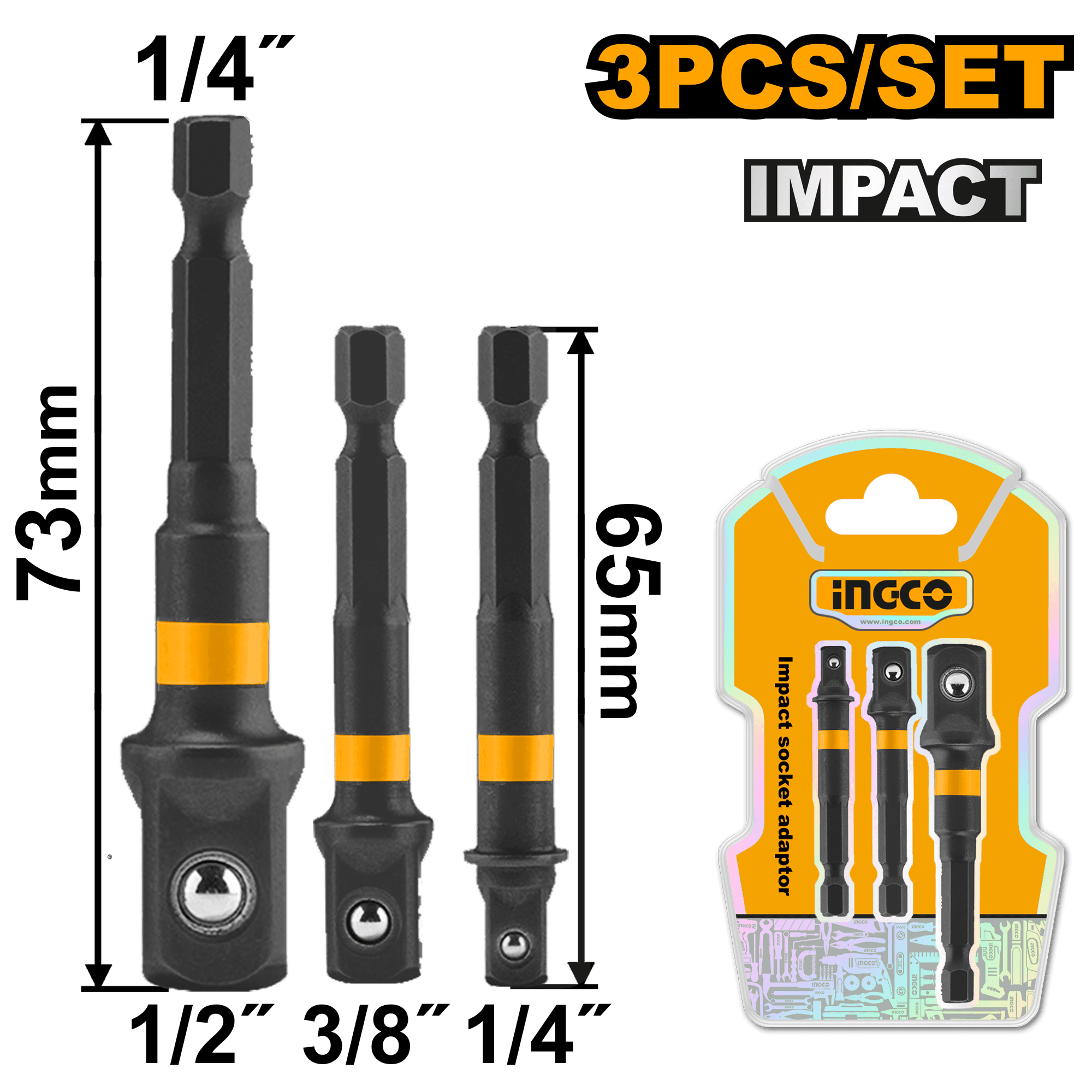 Adaptor Cheie Magnetica Set 1/4 1/2 3/8