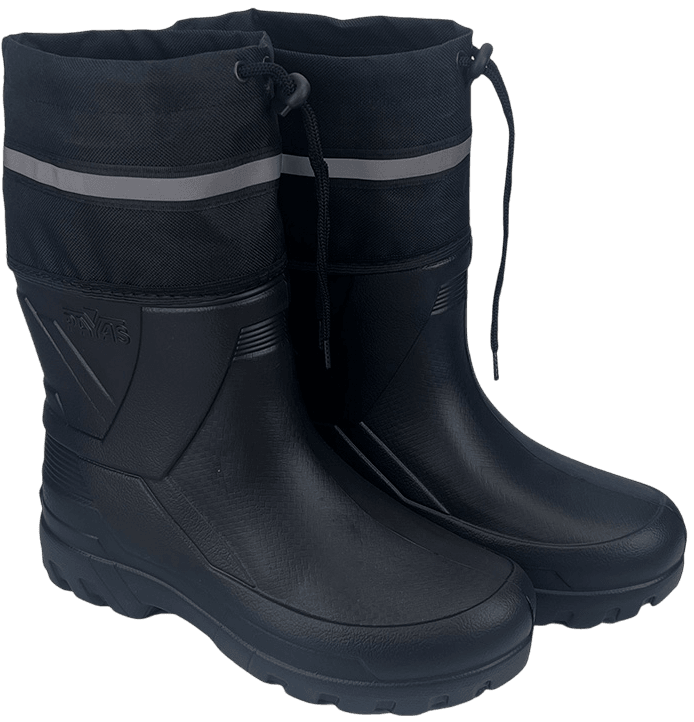 Cizme Barbati negre RH01 Banda reflectorizanta  6per/bax