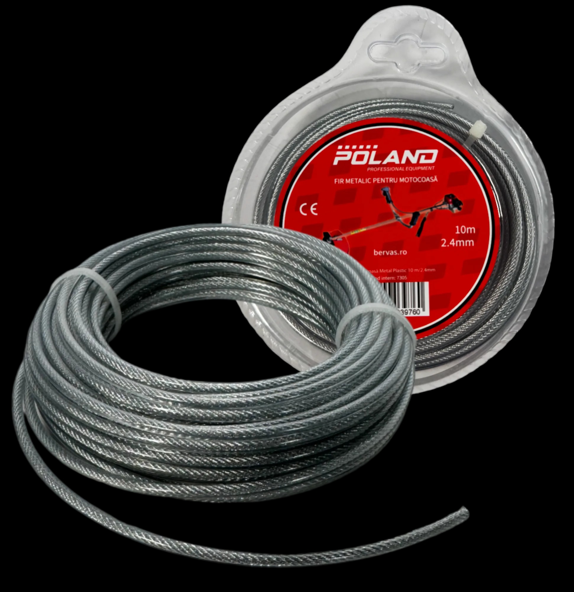 Fir Motocoasa Metal Plastic 10 m/2.4mm