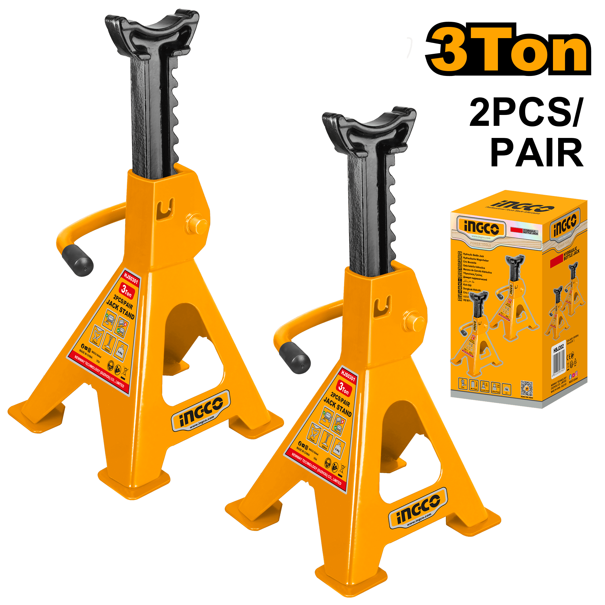 Capre Auto 3T cu Siguranta set 2buc