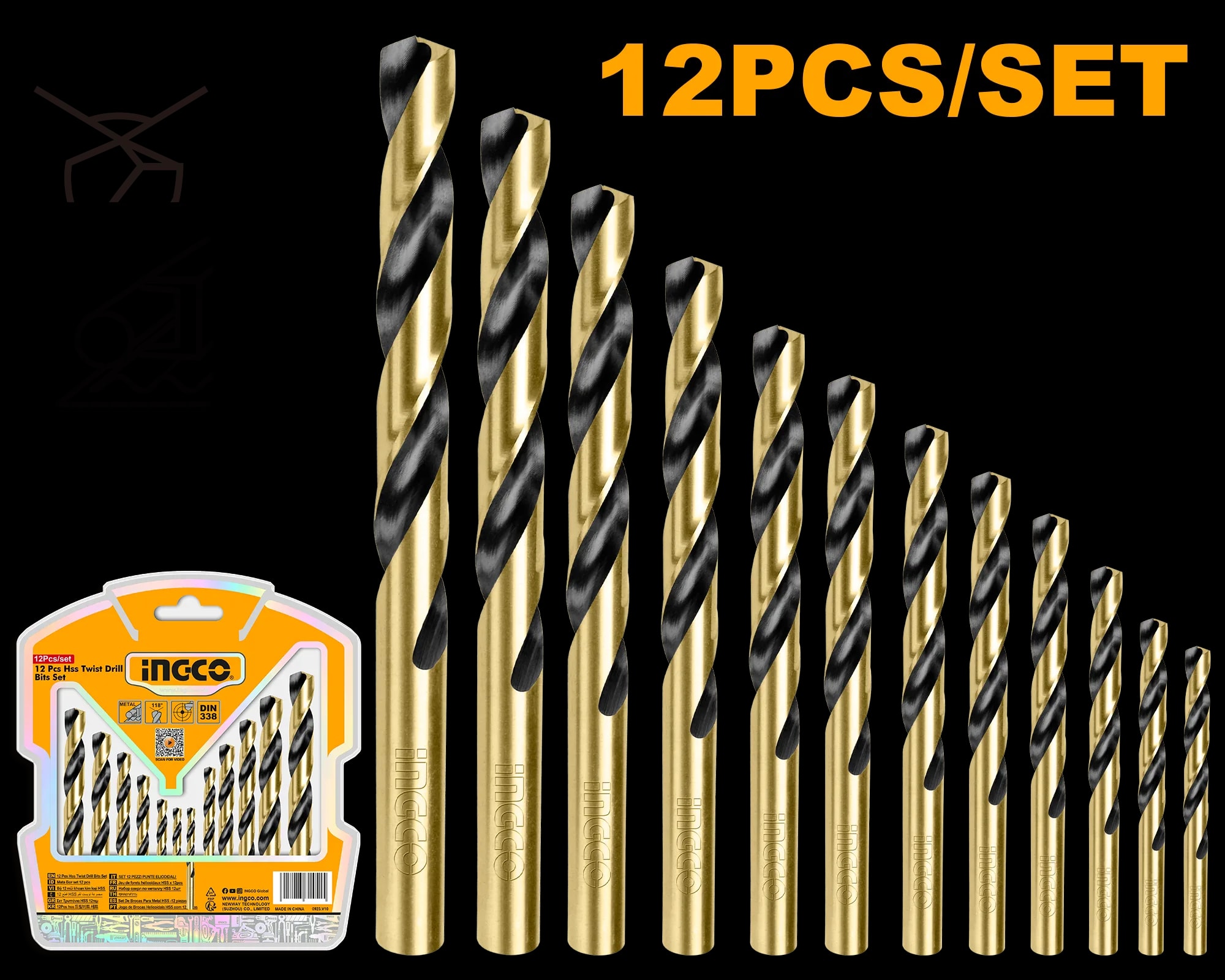 Burghie HSS Metal Set 12buc