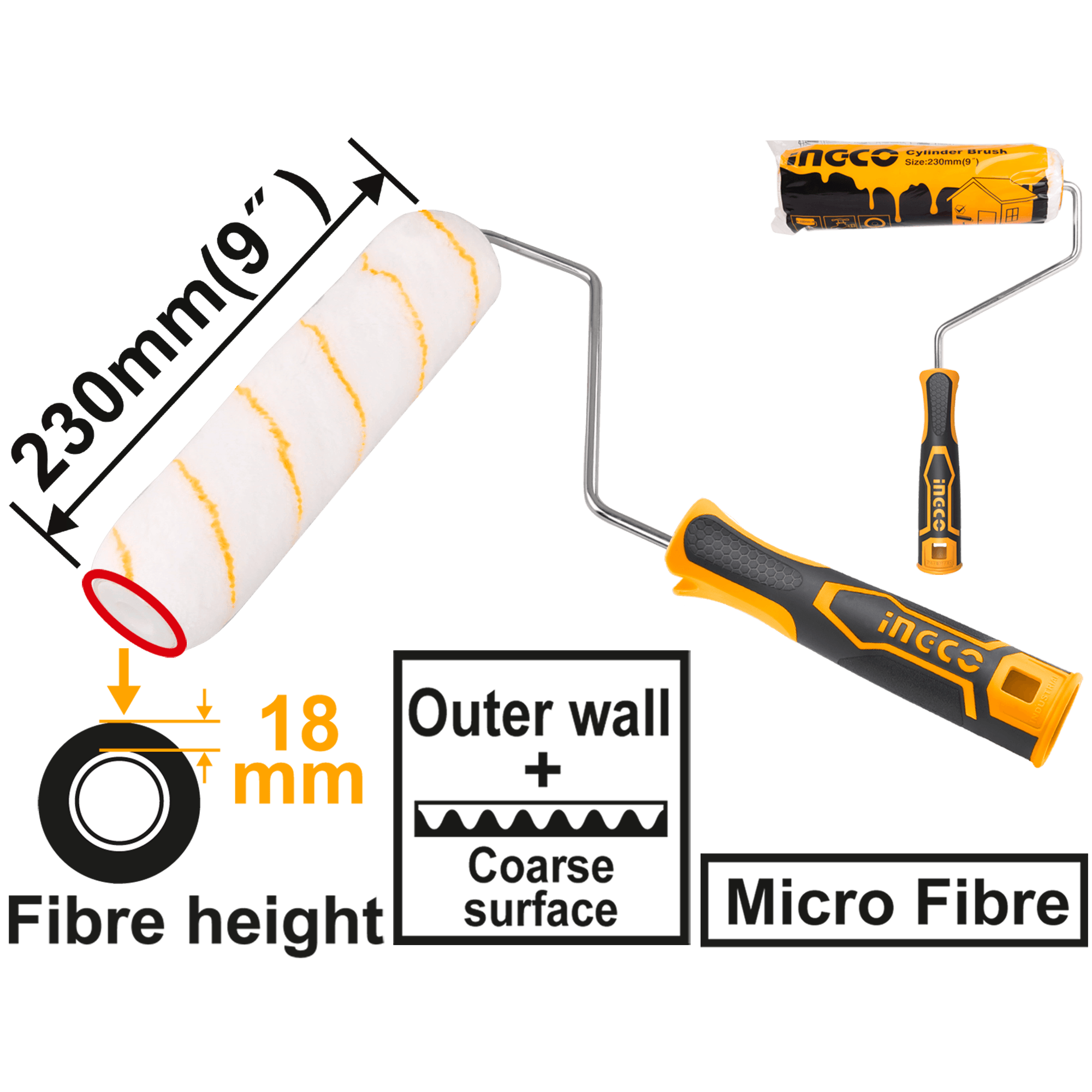 Trafalet 230mm Fibra 18mm Exterior