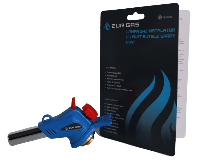 Lampa Gaz Instalator cu Filet Butelie Spray EurGas
