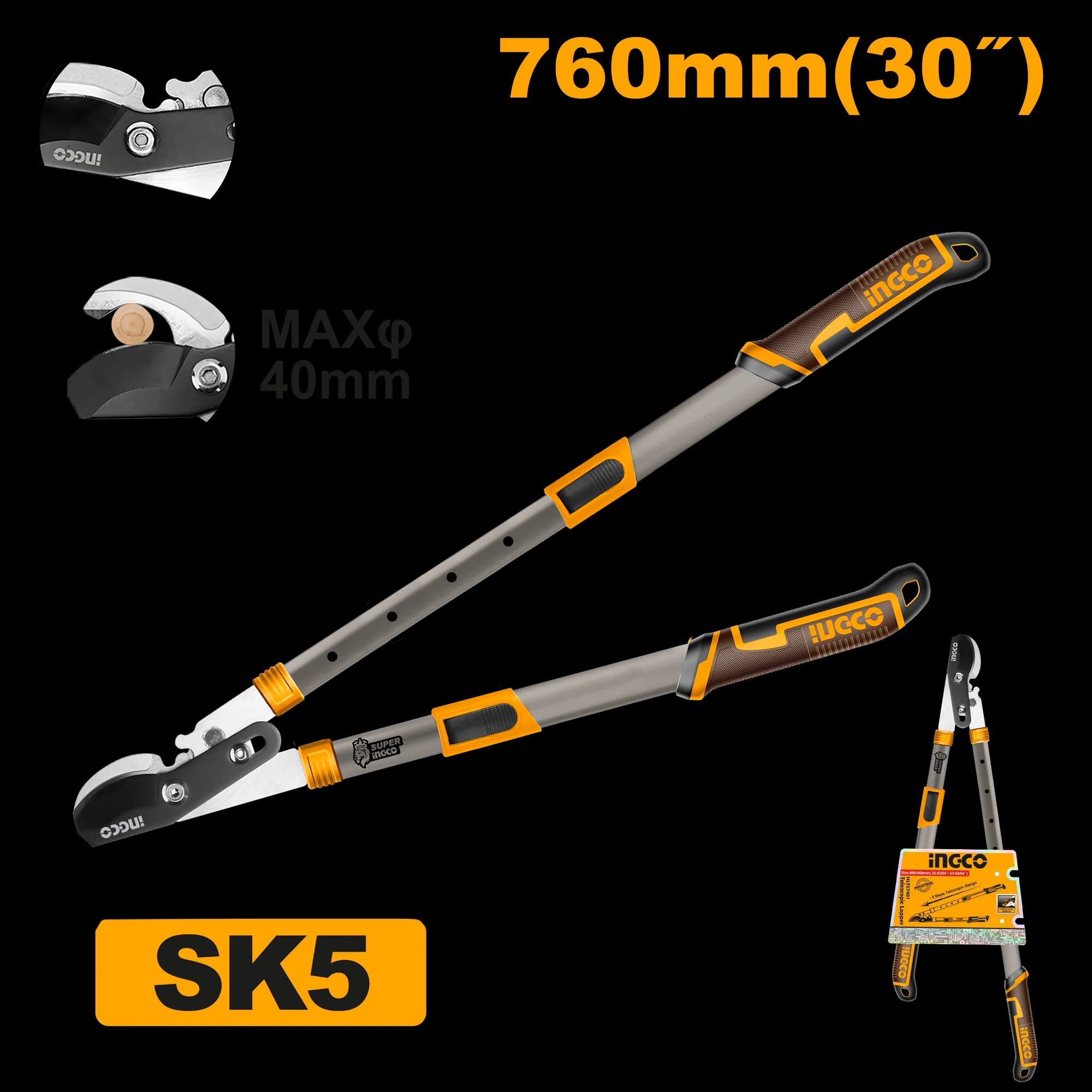 Foarfeca Pomi cu Maner Telescopic 650-850mm