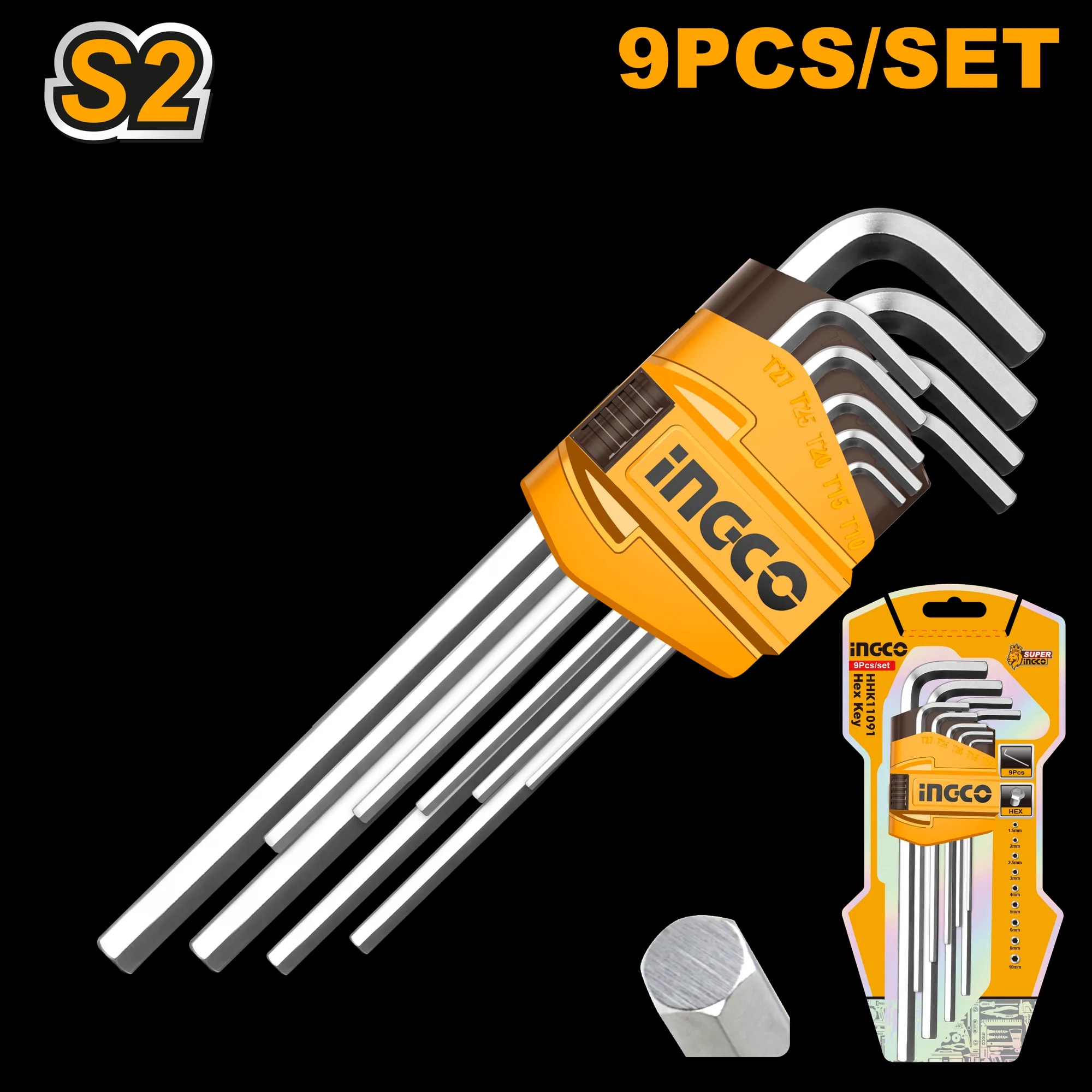 Set Imbus 1.5-10mm Lung 9buc