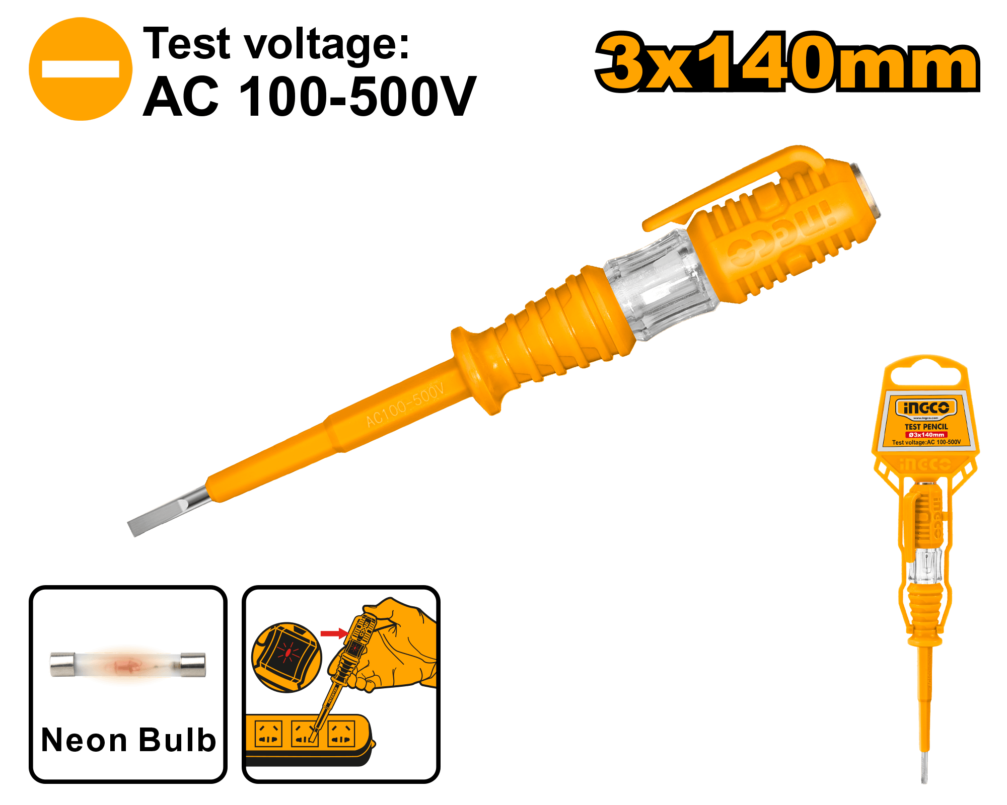 Surubelnita Control 100-500V 3x140mm