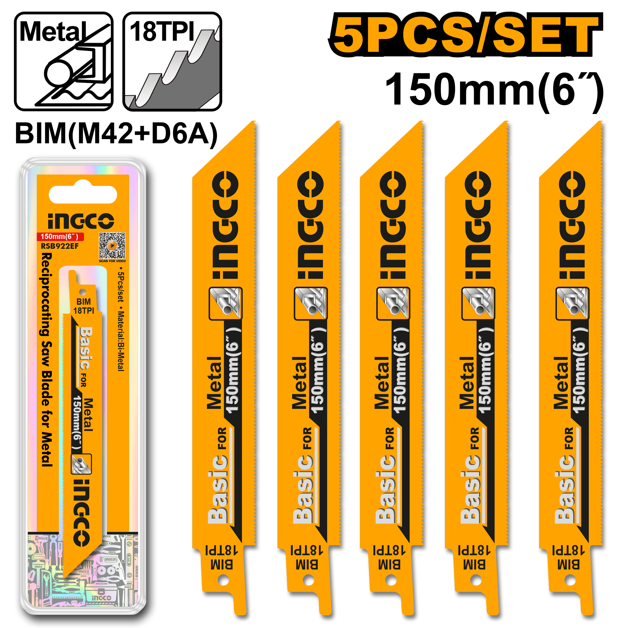 Panza Fierastrau Sabie Metal set 5buc
