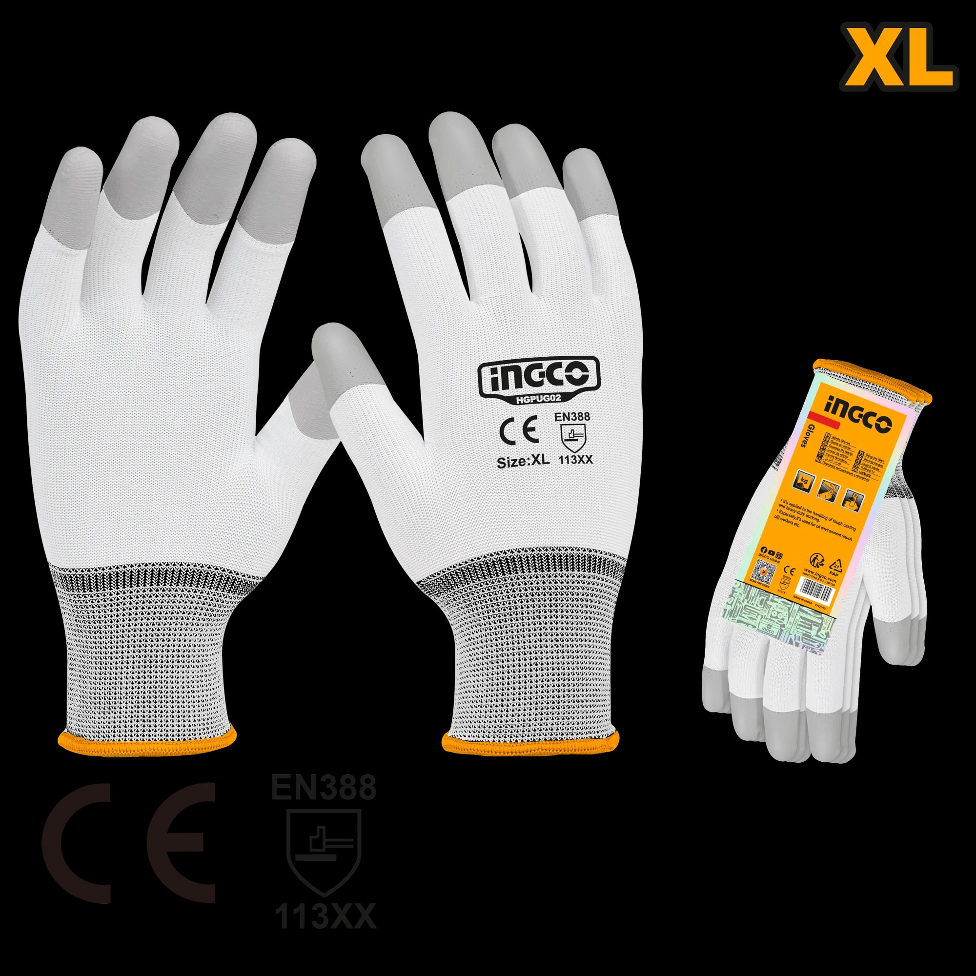 Manusi Protectie 2 Straturi PU XL