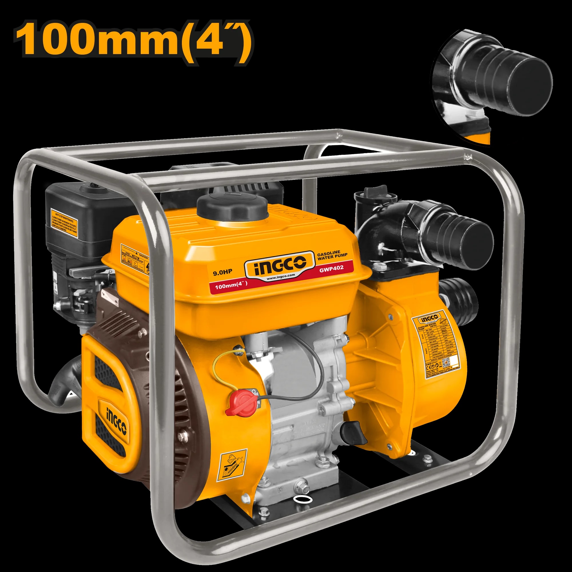 Motopompa 4" 9.0 HP