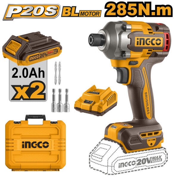 Filetanta 20V 1/4 285nm cu 2 Baterii