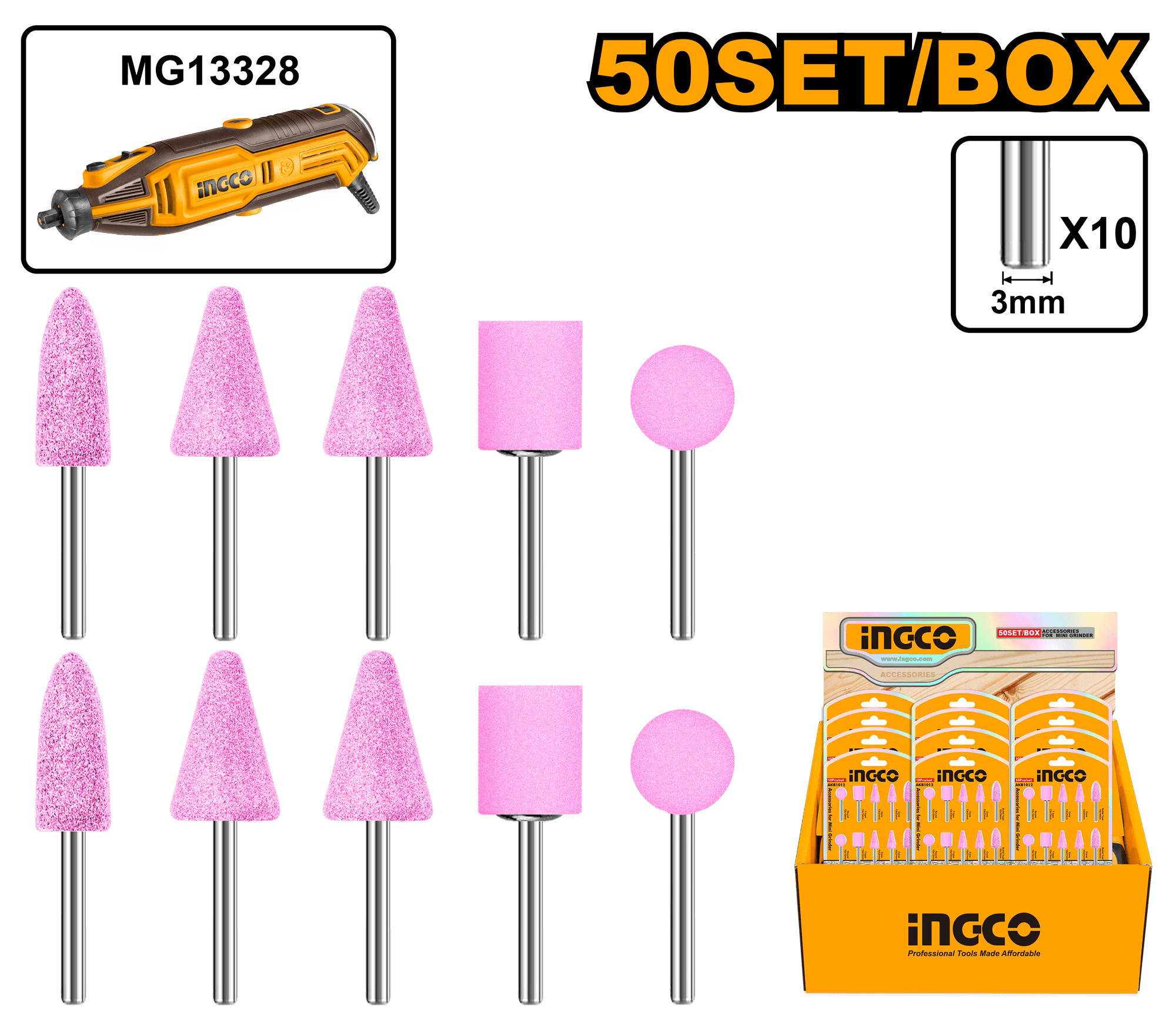 Pietre de Slefuit pentru Biax Set 10buc