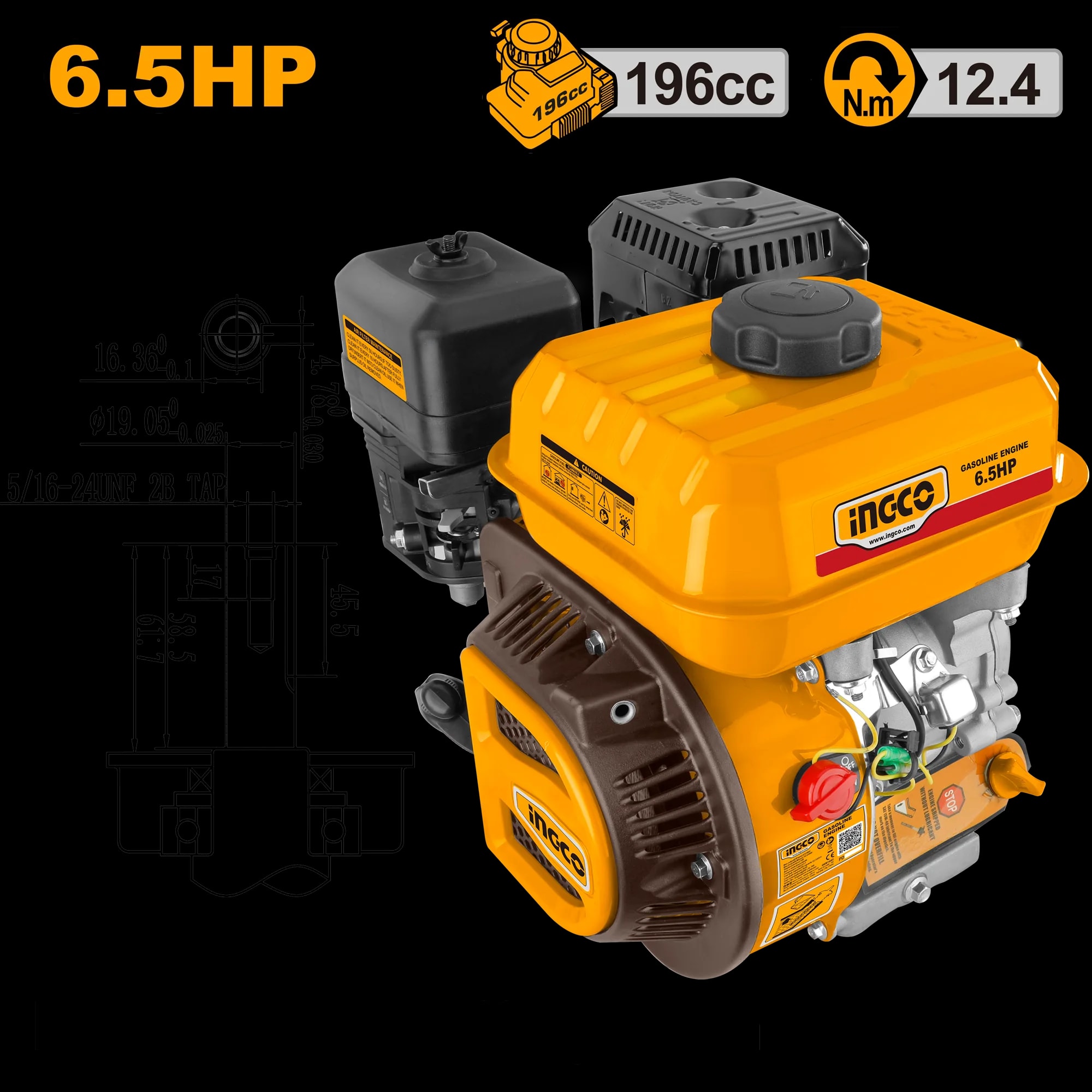 Motor 4 Timpi Benzina 6.5HP