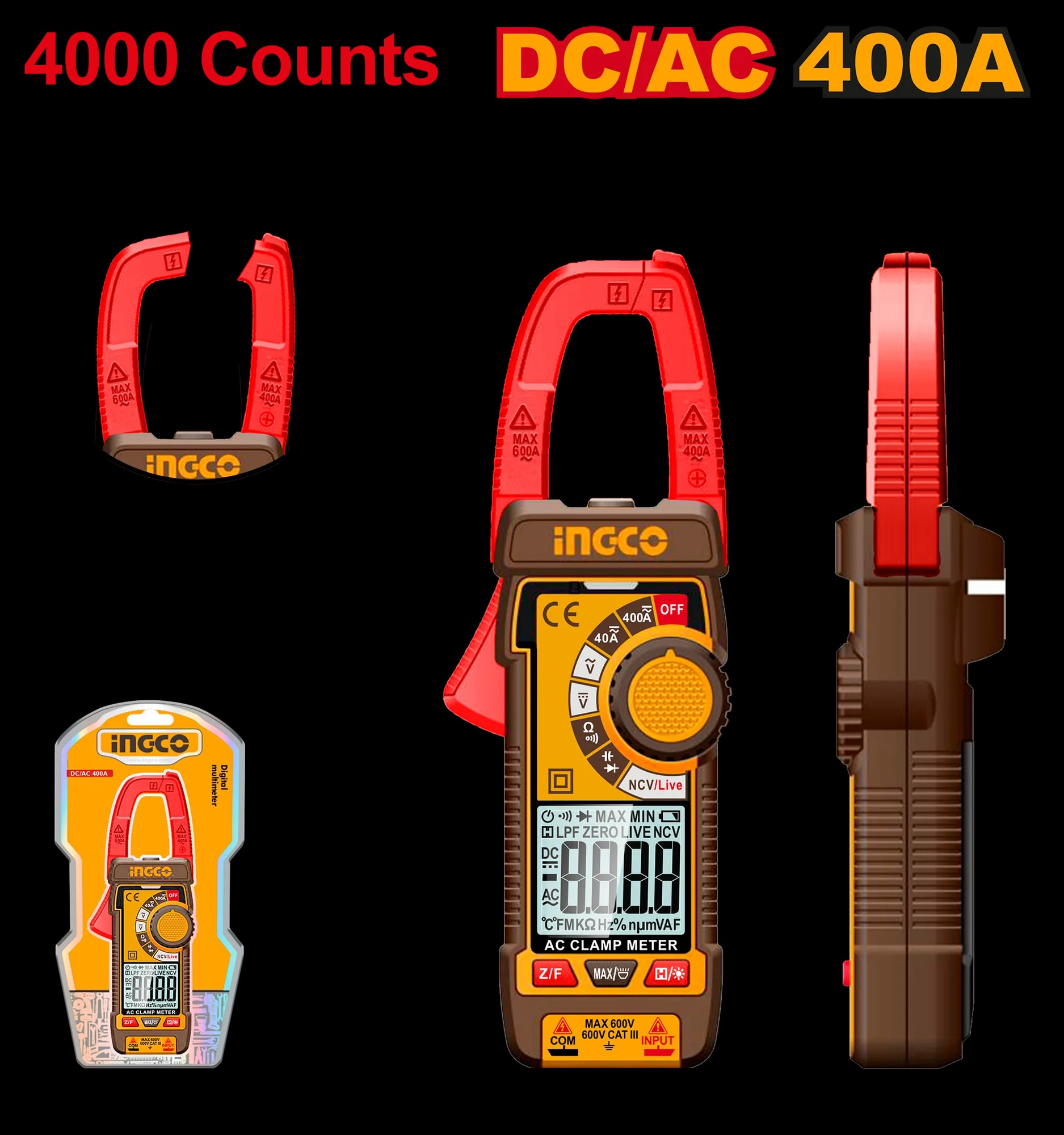 Clampmetru / Voltmetru AC/DC 400A