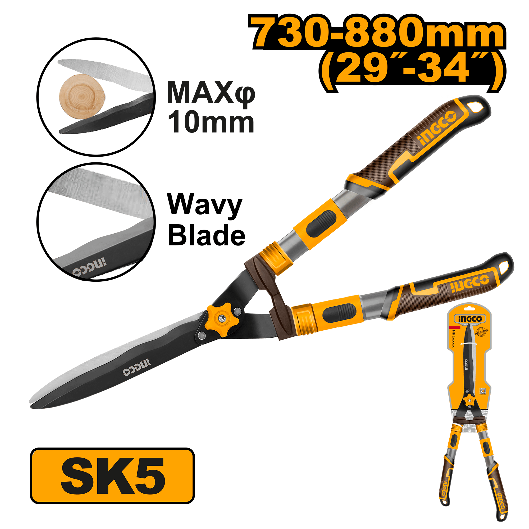 Foarfeca Gard Viu cu Maner Telescopic