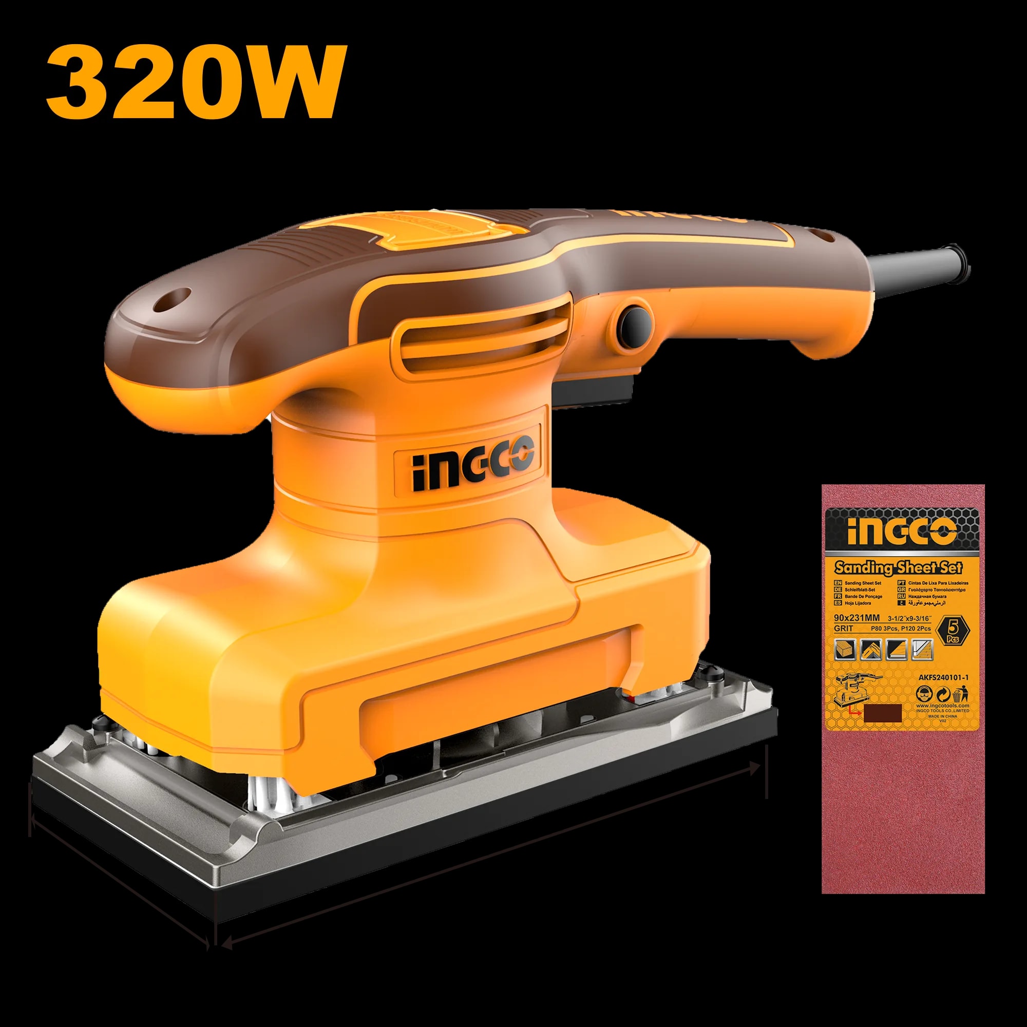 Slefuitor Electric 320W 180x90mm Industrial