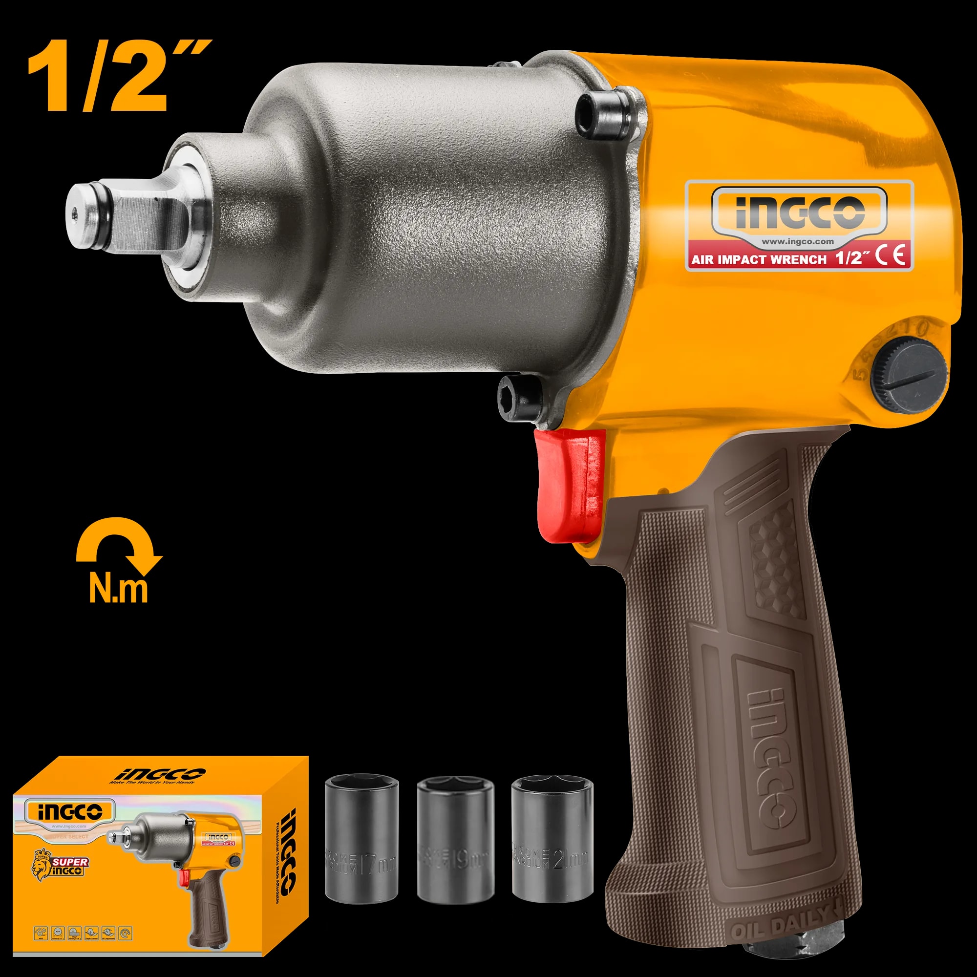 Pistol Pneumatic 1/2 610Nm