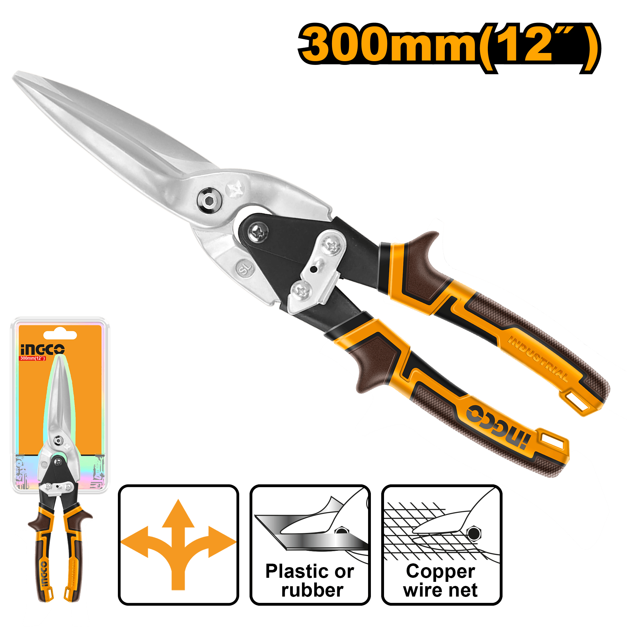 Foarfeca Tabla cu Sens Taiere Drept 300mm