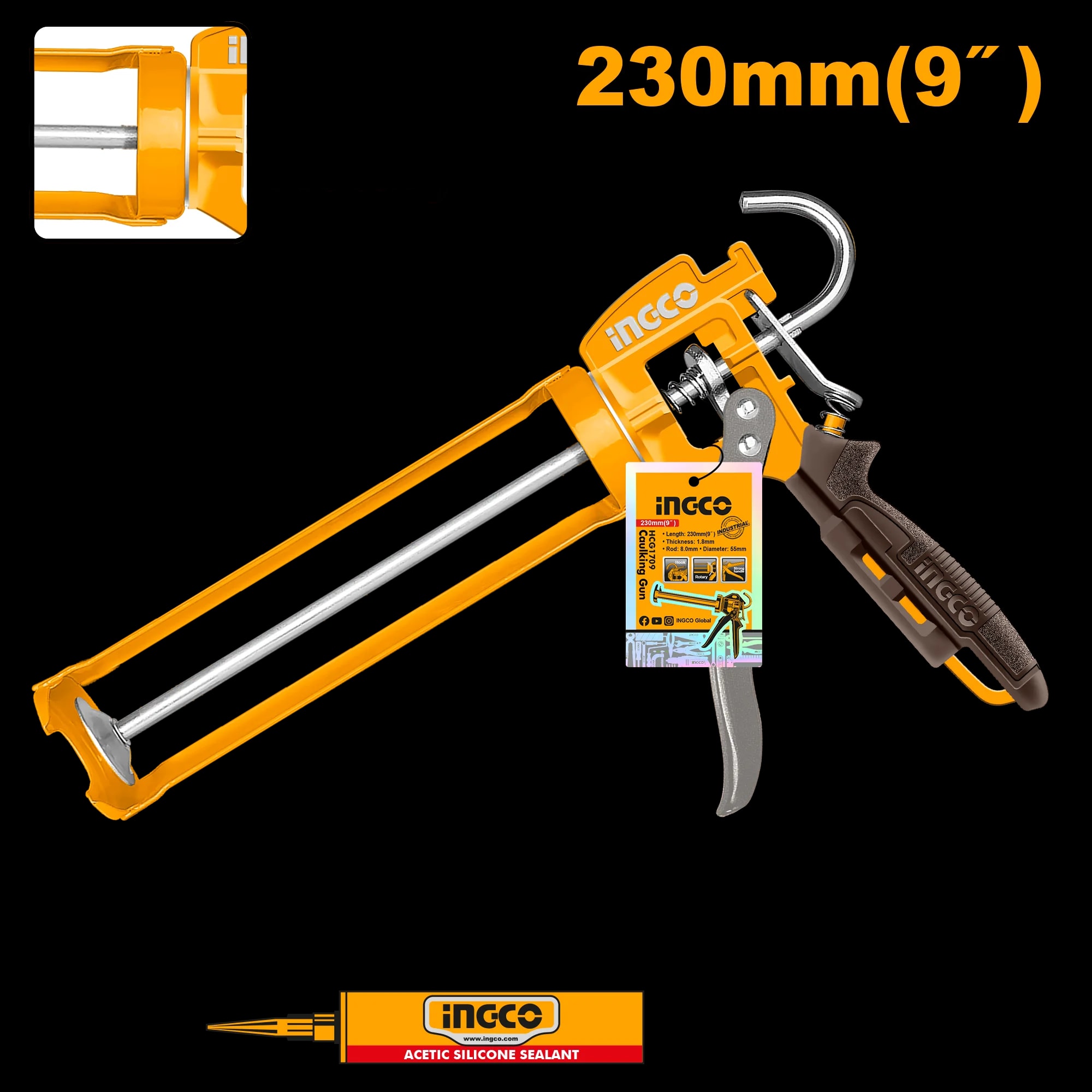 Pistol Silicon Rotativ 9''