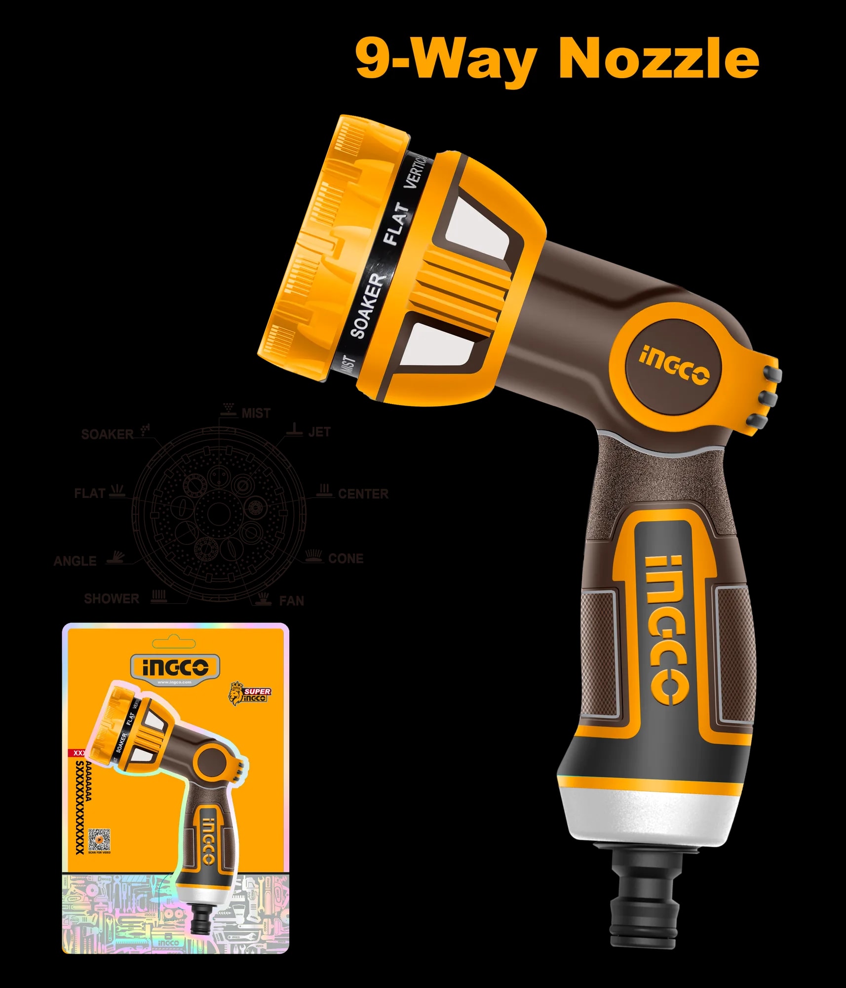 Pistol Pentru Stropit 9 Functii Industrial