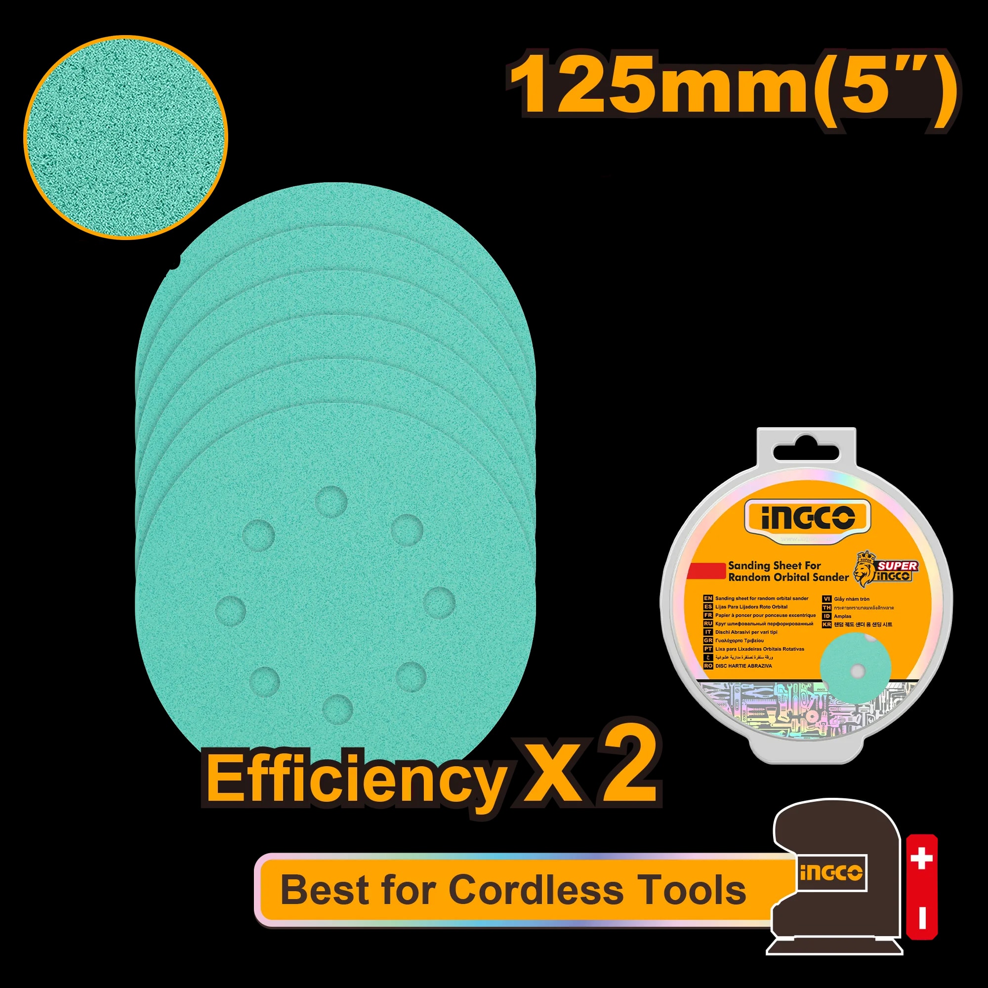 Smirghel 125mm Set 50buc Industrial