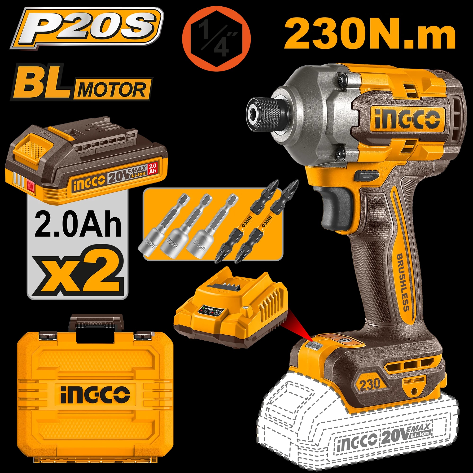 Filetanta 20V 230Nm
