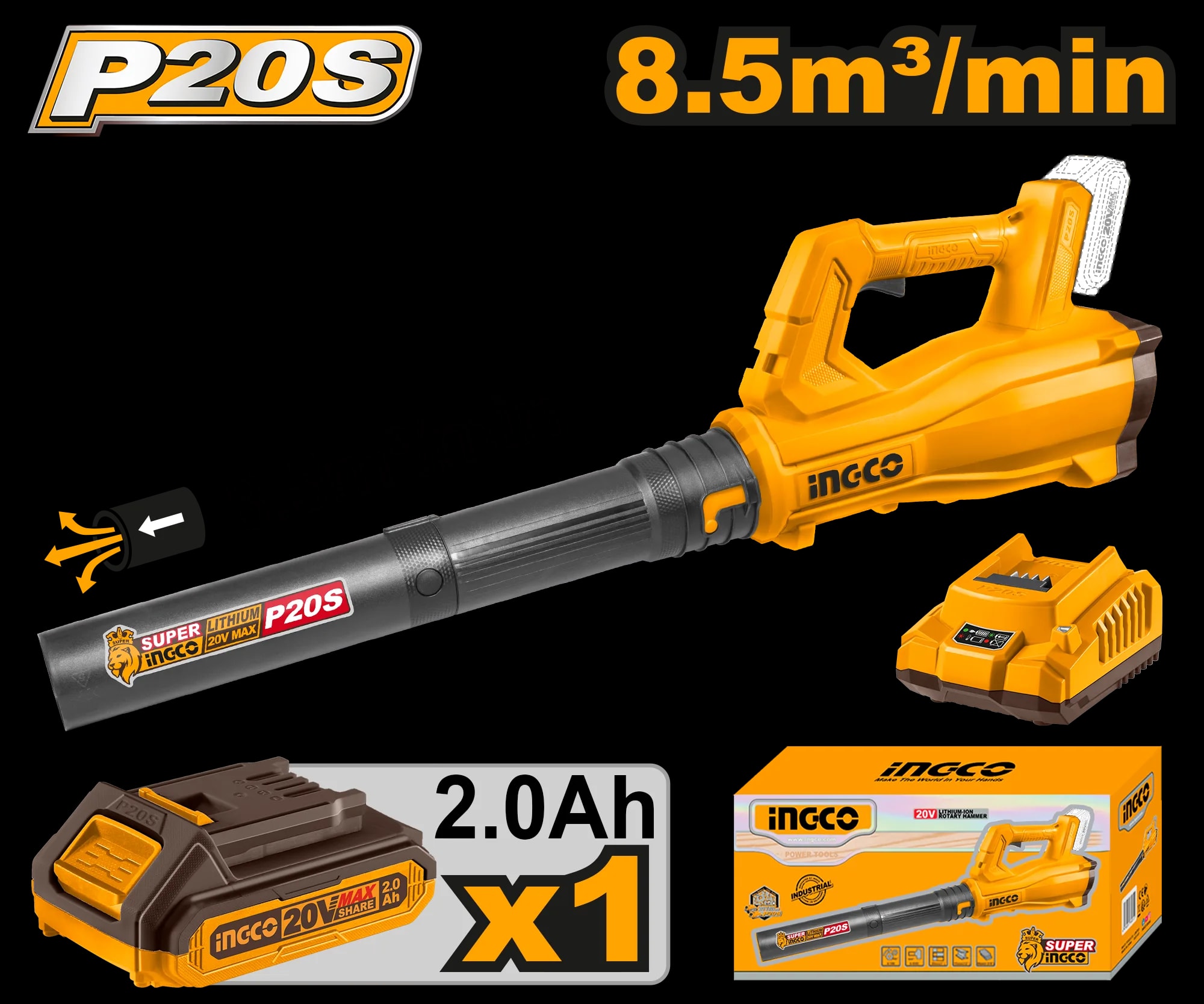 Suflanta Frunze 20V cu 1 Acumulator
