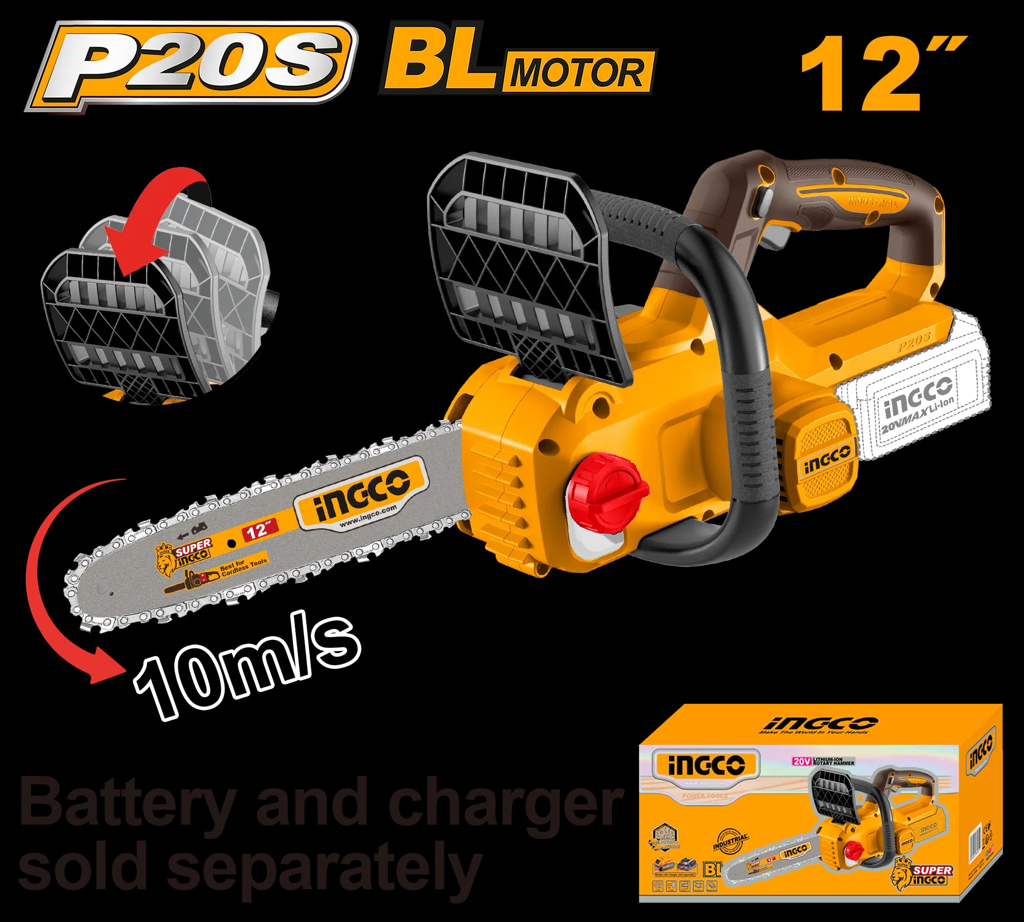 Motofierastrau 20V 12"