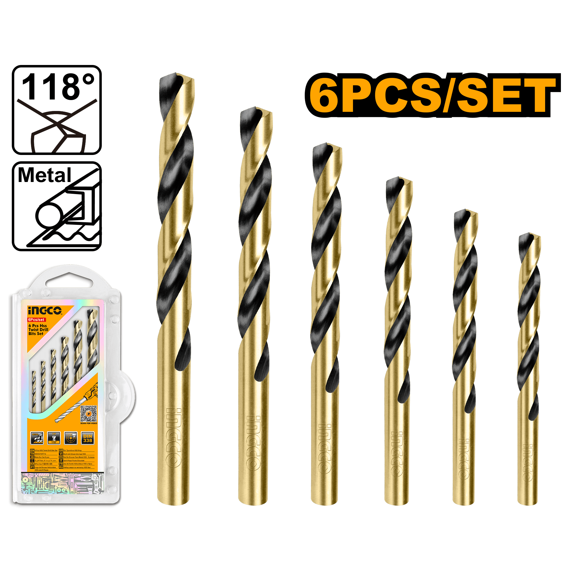 Set Burghie HSS Metal 6buc