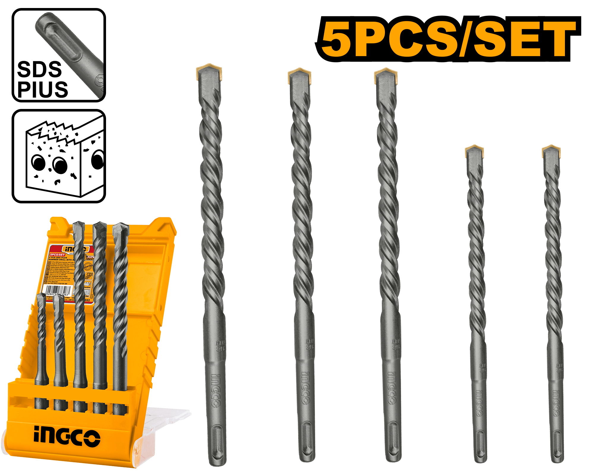 Set Burghie SDS Set 5buc