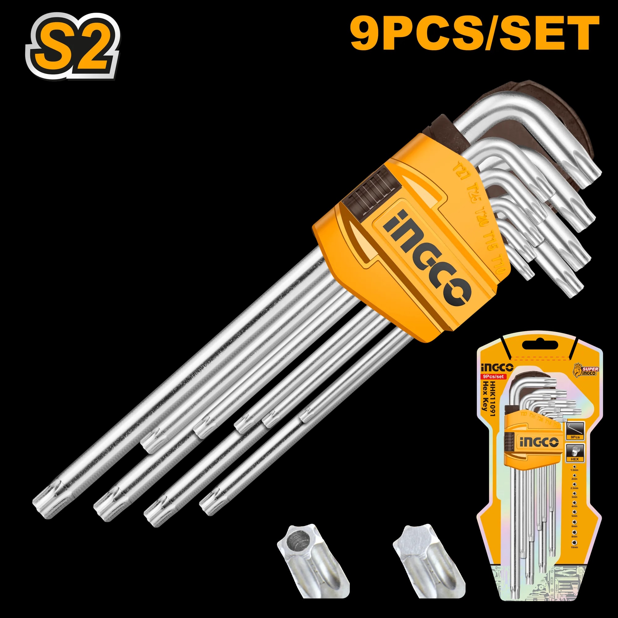 Set Torx Extra Lung 9pcs T10- T50