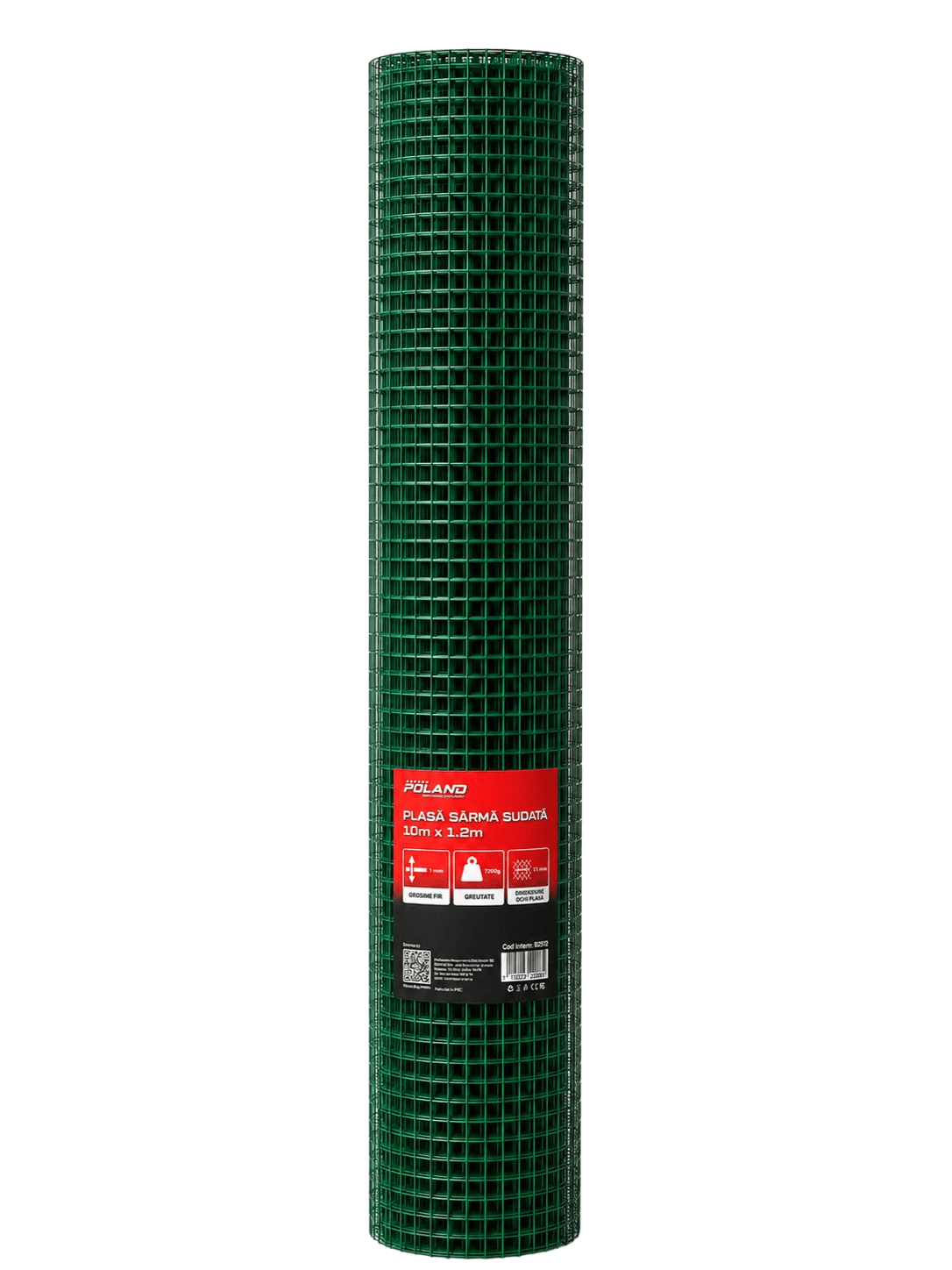 Plasa sarma sudata 10m x 1.2m, ochi 13 mm