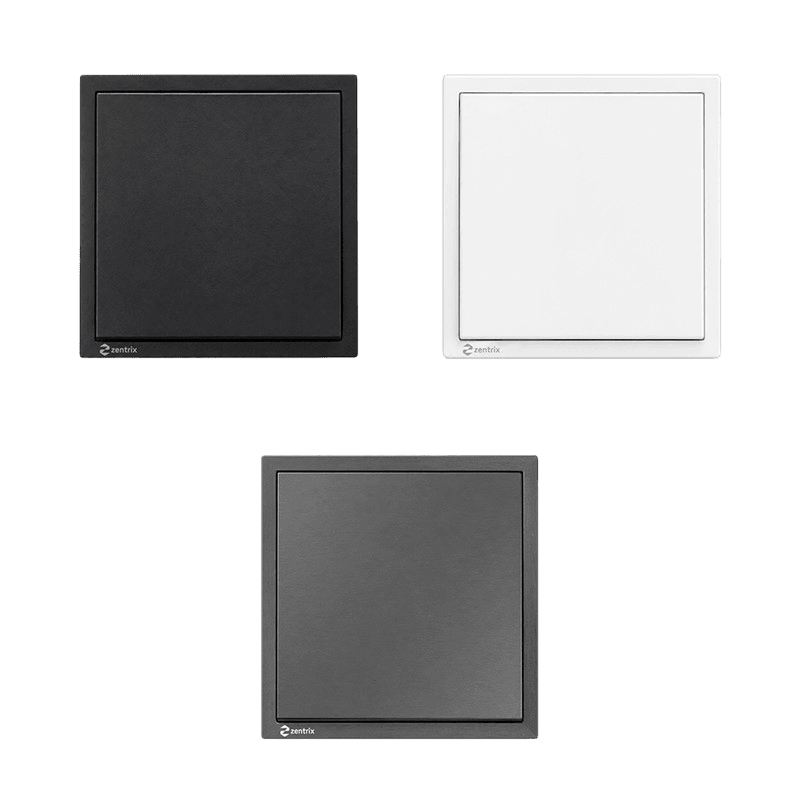 Intrerupator simplu, 1 modul, 16A, 250V, Dimensiune: 80 x 80 mm NEGRU